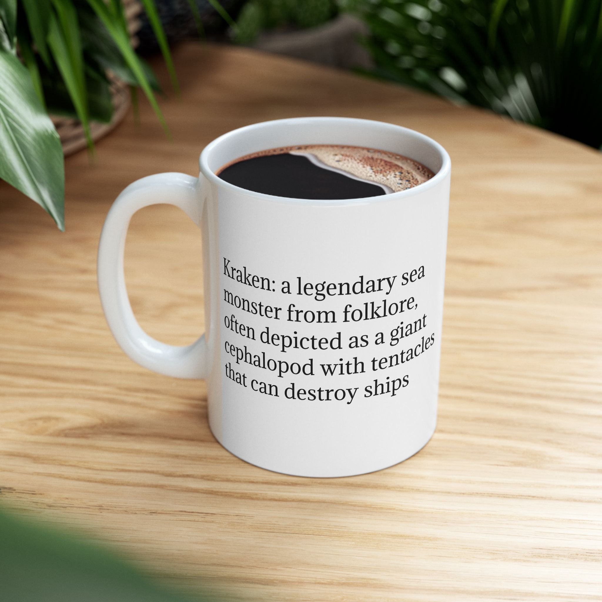 Customizable Kraken Coffee Mug: Mythical Creature, Octopus Coffee Cup, Sea Monster Gift