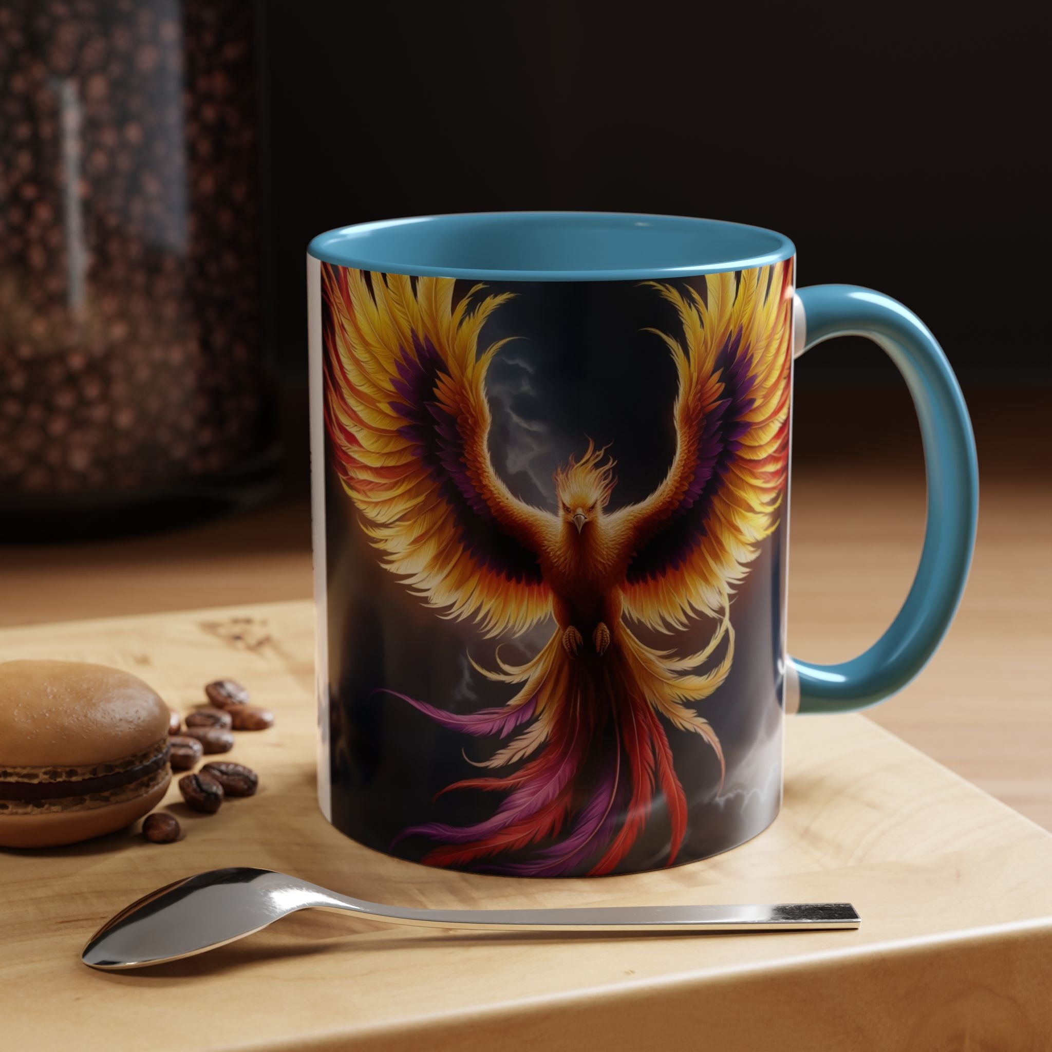 Phoenix Coffee Mug: Mythical Firebird Ceramic Cup, Fantasy Mug, Legendary Creature