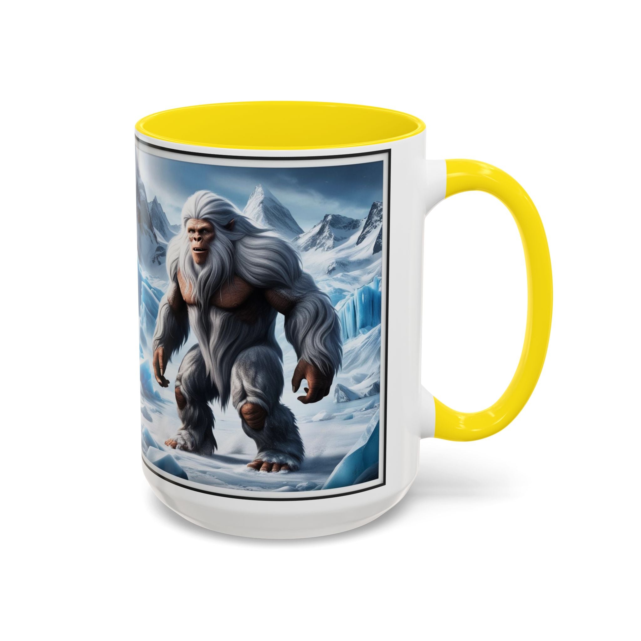 Yeti Coffee Mug: Abominable Snowman, Himalayan Mountain Cryptid, Bigfoot Camping Gift