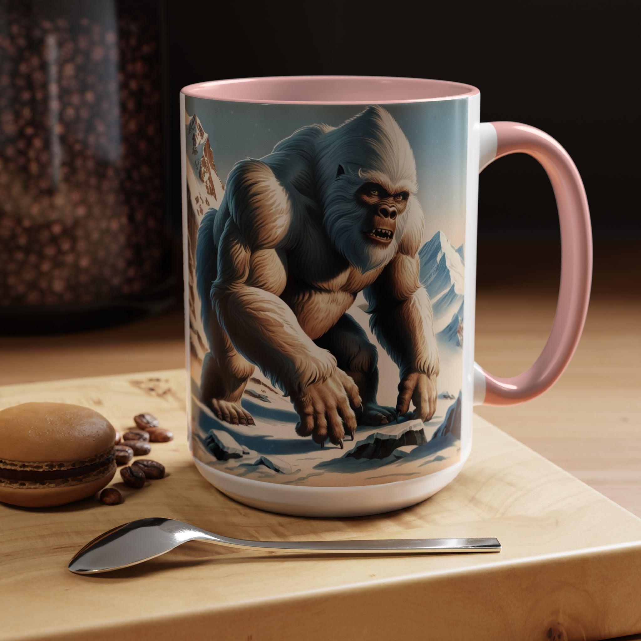 Abominable Snowman Coffee Mug: Himalayan Mountain Yeti, Mythical Creature, Sasquatch Gift