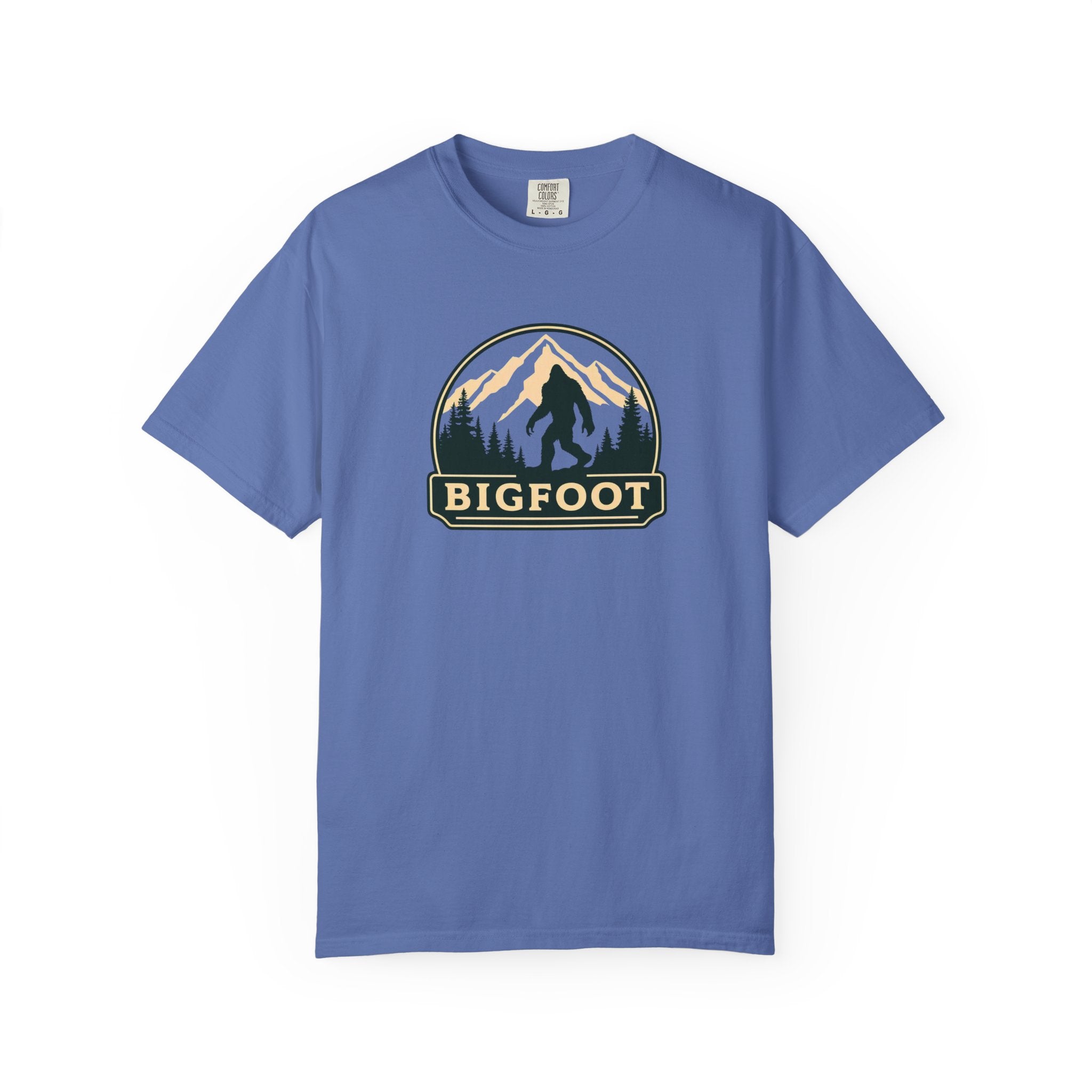 Sasquatch Camping TShirt | Bigfoot Graphic Tee, Comfort Colors®, Retro Hiking Shirt