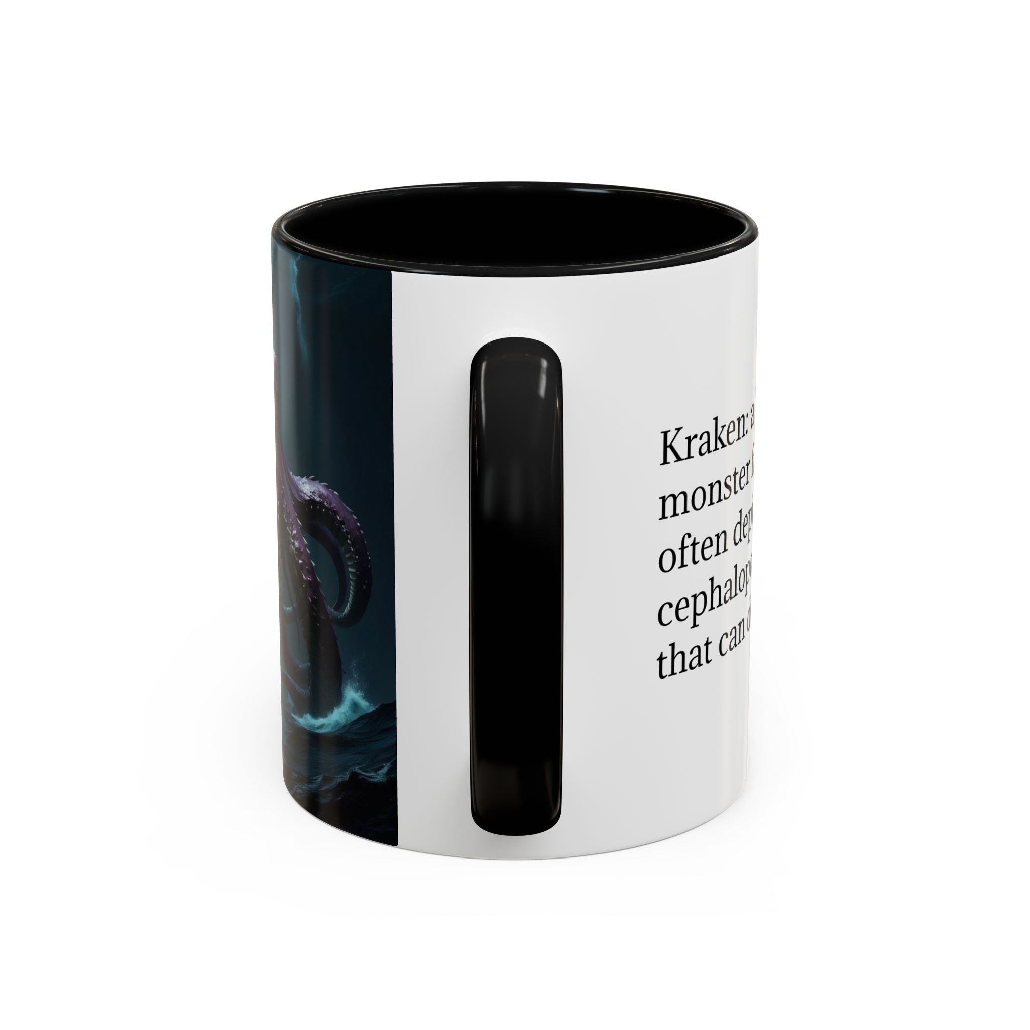 Kraken Coffee Cup: Giant Squid Coffee Mug, Mythical Creature, Octopus Gift