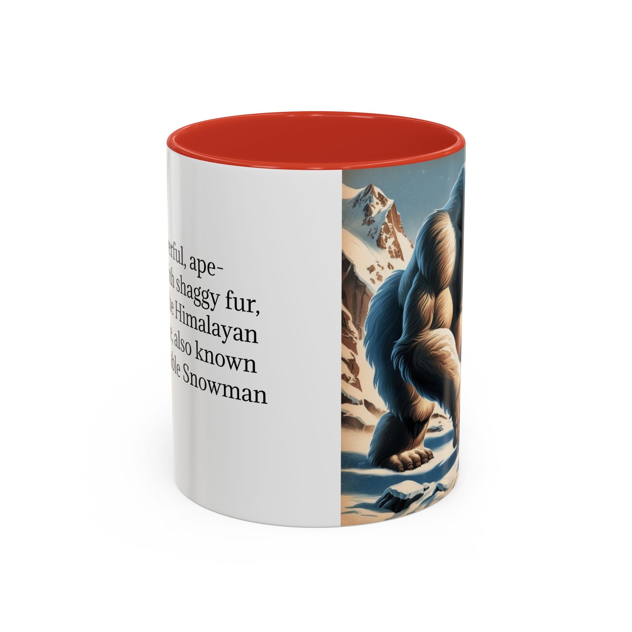 Abominable Snowman Coffee Mug: Himalayan Mountain Yeti, Mythical Creature, Sasquatch Gift