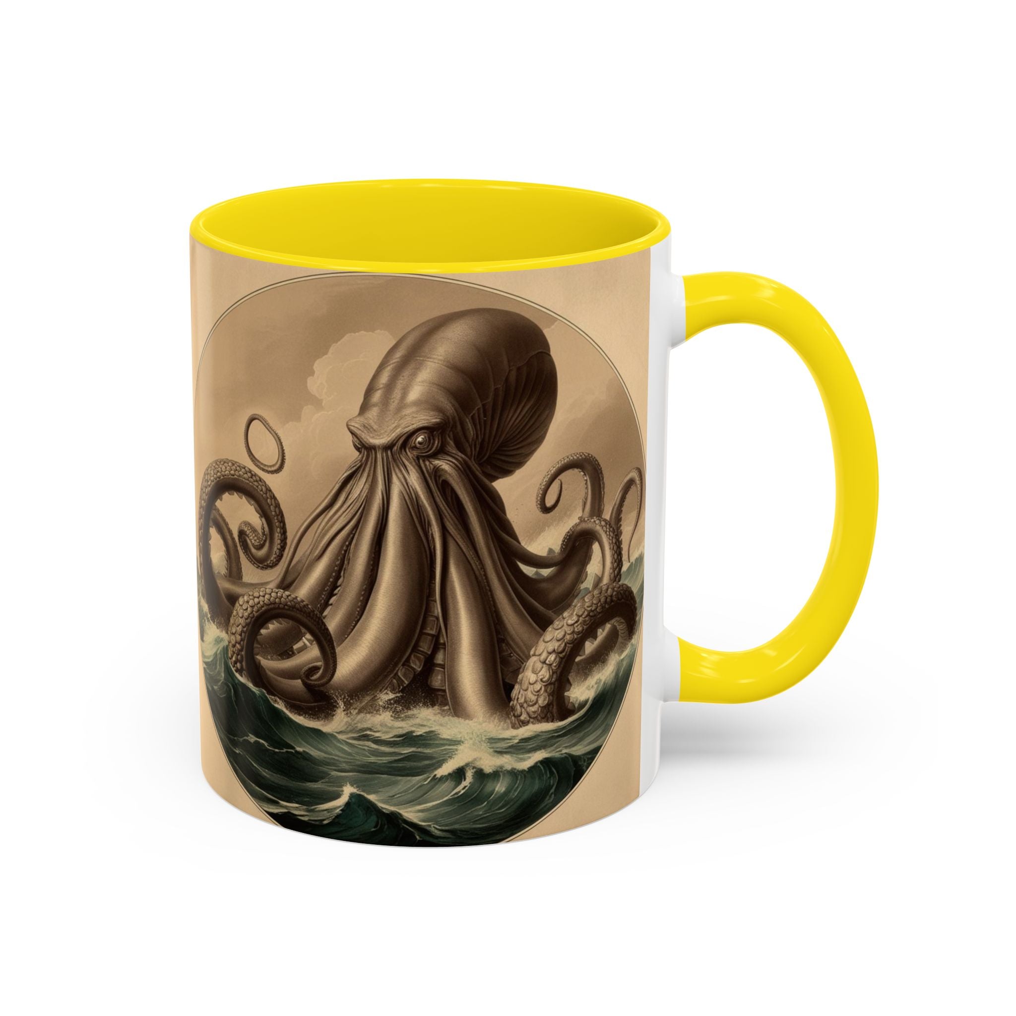 Kraken Coffee Cup: Giant Squid Coffee Mug, Mugs for Men, Mythical Creature