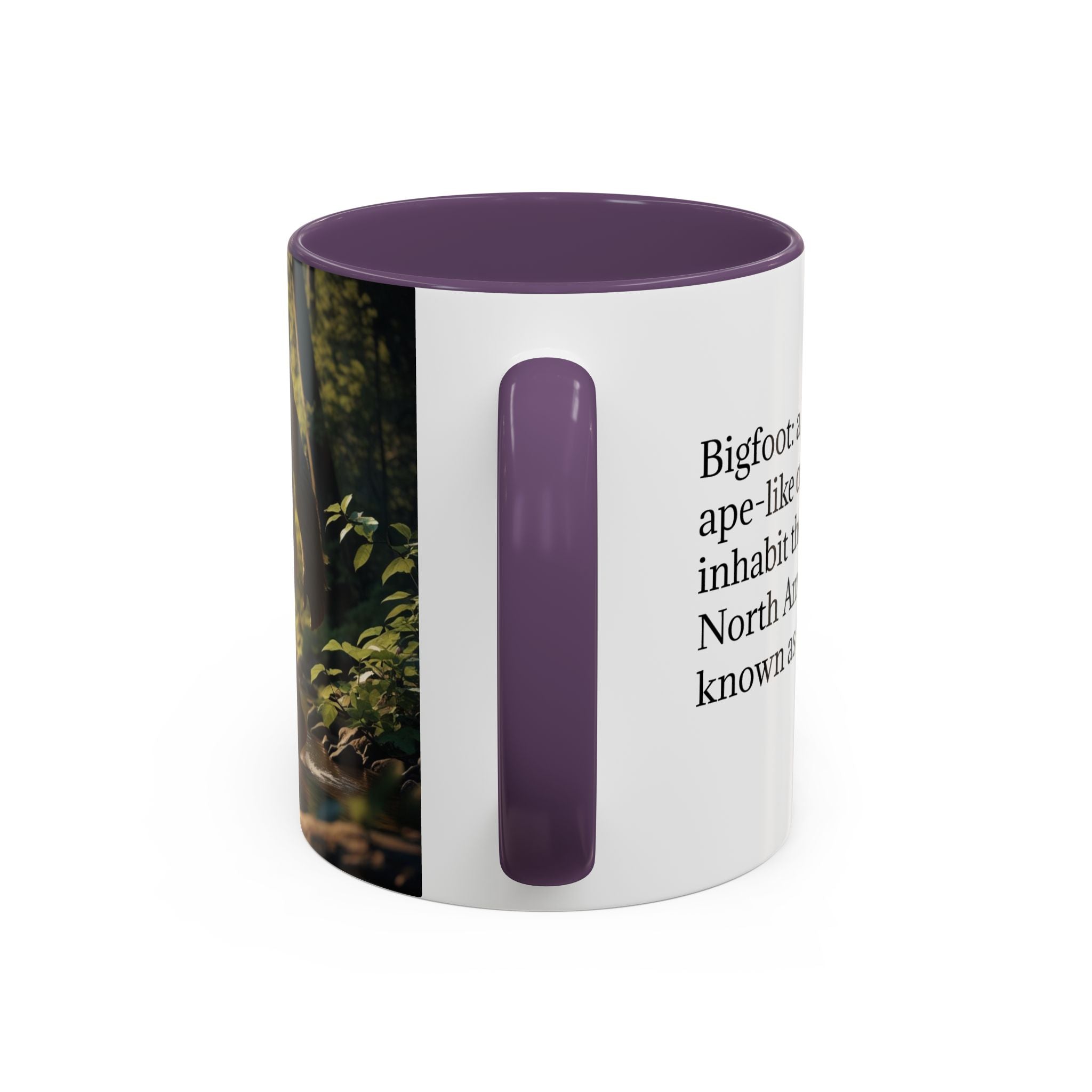 Bigfoot Coffee Mug: Sasquatch, Forest Cryptid, Mythical Creature, Camping Gift