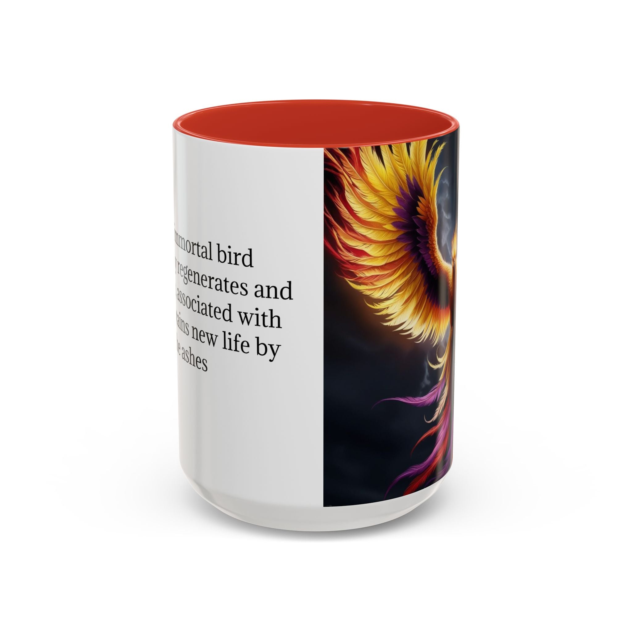 Phoenix Coffee Mug: Mythical Firebird Ceramic Cup, Fantasy Mug, Legendary Creature
