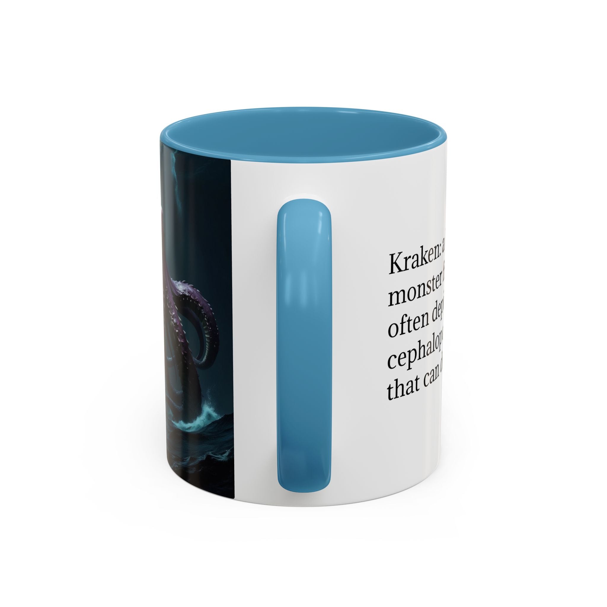 Kraken Coffee Cup: Giant Squid Coffee Mug, Mythical Creature, Octopus Gift