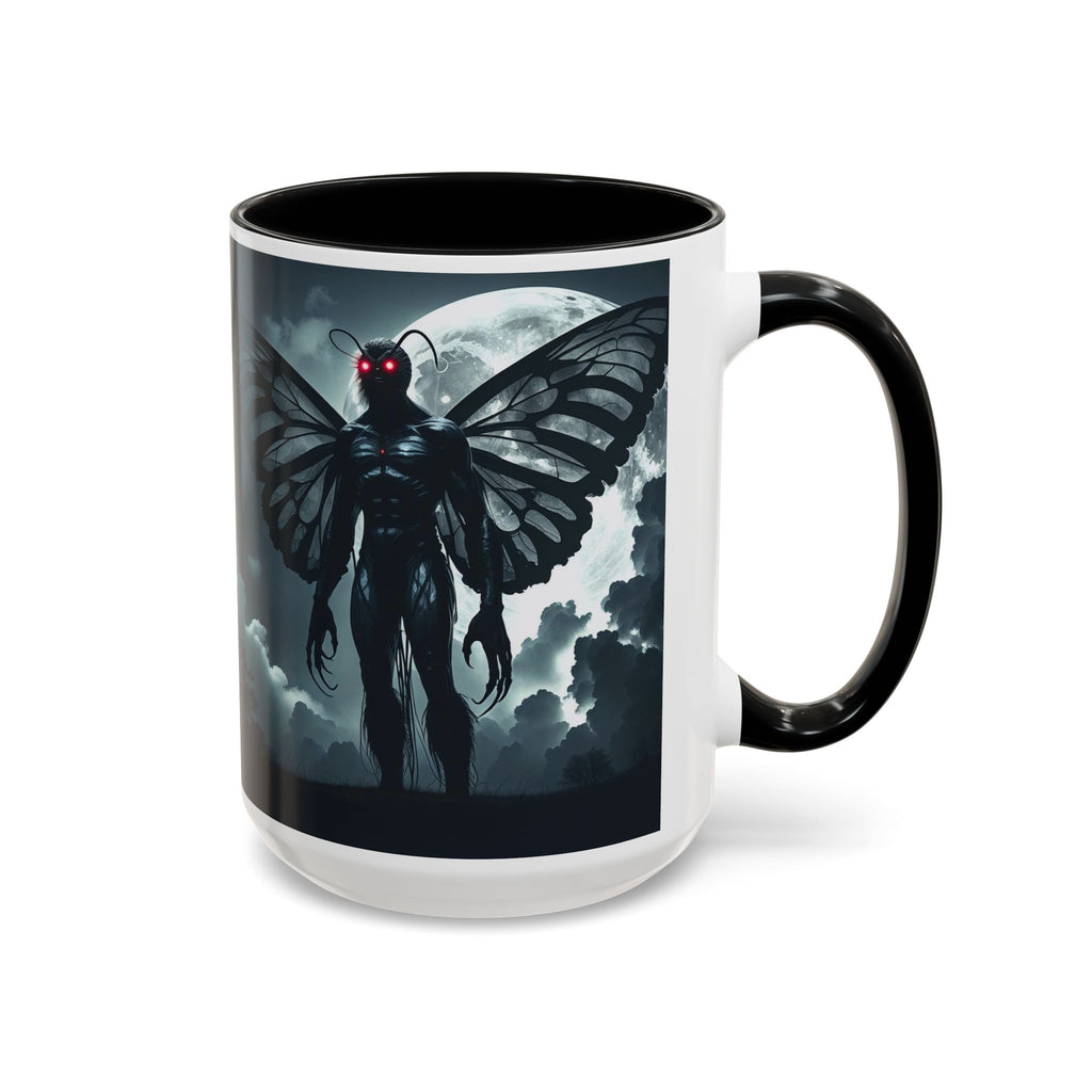 Mothman Coffee Mug: Supernatural Cryptid, Legendary Monster, Mugs for Men (Moon)