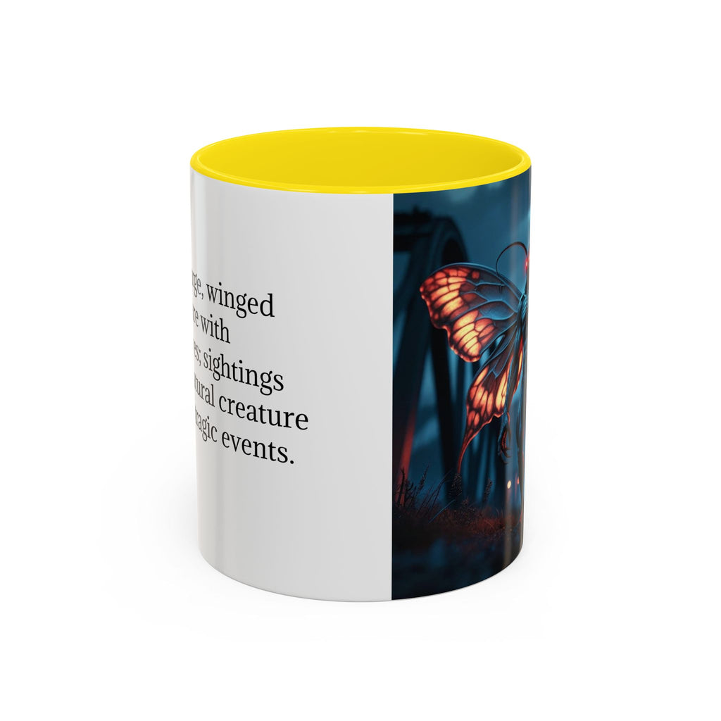 Mothman Coffee Mug: Supernatural Monster, Legendary Creature, Cryptid Gift (Bridge)
