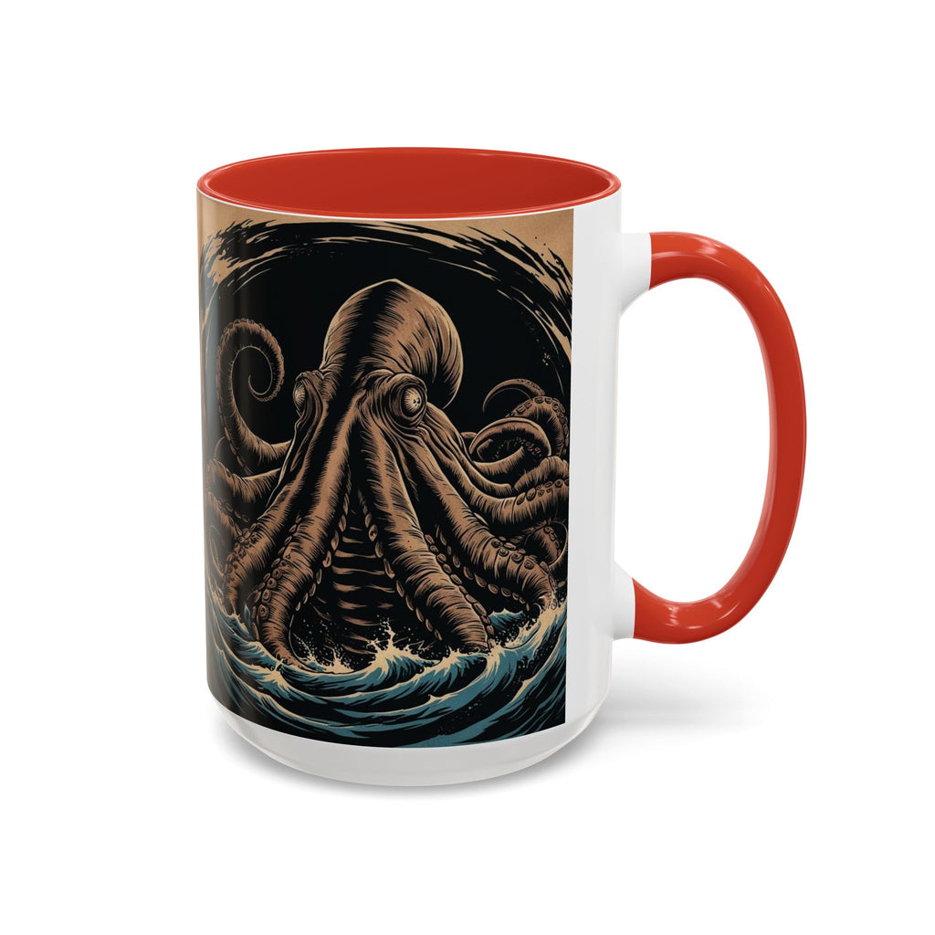 Kraken Coffee Mug: Giant Squid Coffee Cup, Sea Creature, Mugs for Men