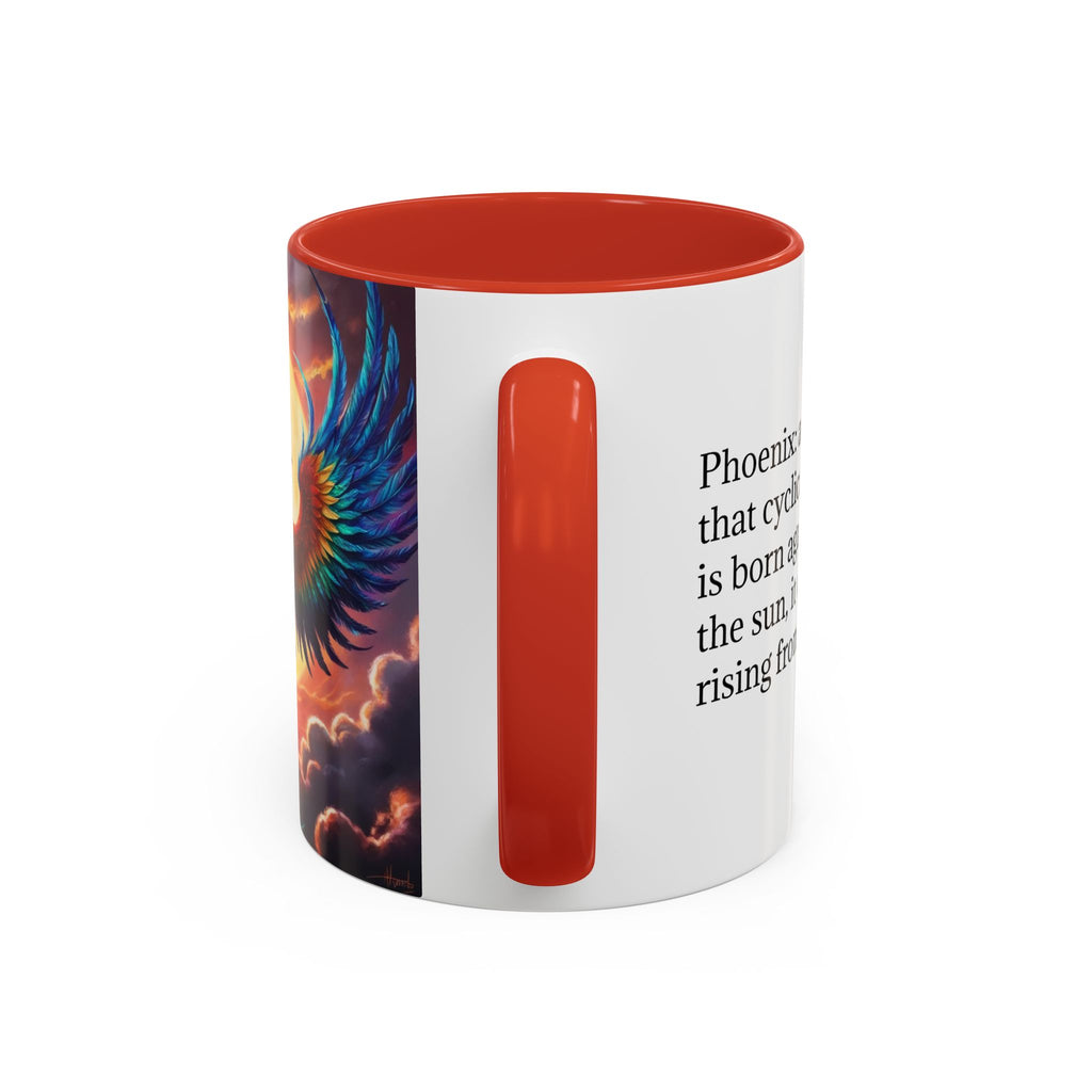 Phoenix Bird Coffee Cup: Mythical Creature, Firebird Coffee Mug, Rise from the Ashes