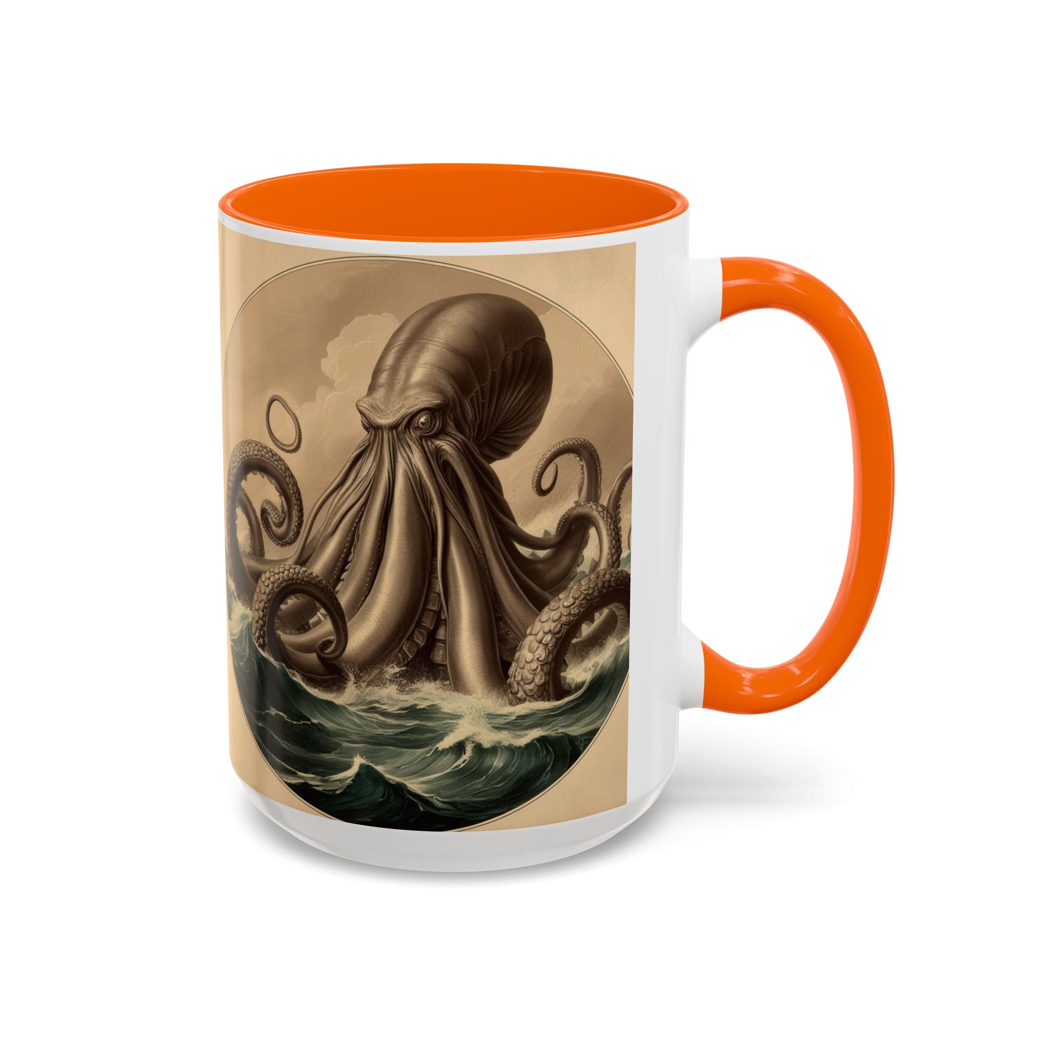 Kraken Coffee Cup: Giant Squid Coffee Mug, Mugs for Men, Mythical Creature