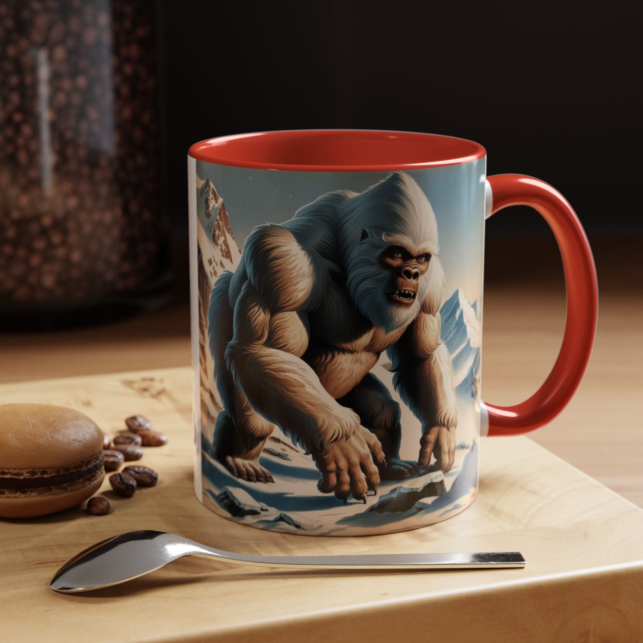 Abominable Snowman Coffee Mug: Himalayan Mountain Yeti, Mythical Creature, Sasquatch Gift