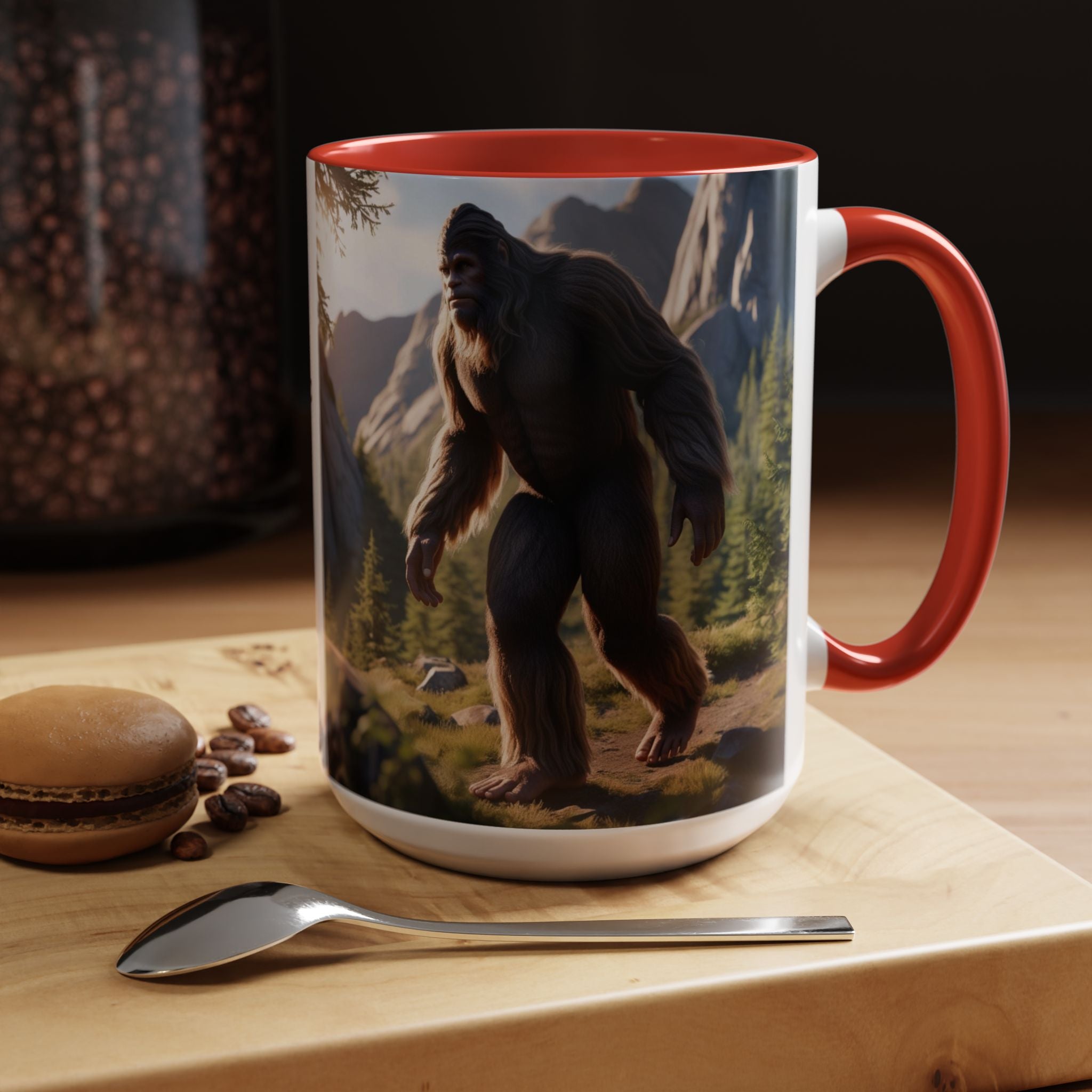 Bigfoot Coffee Cup: Sasquatch Coffee Mug, Pacific Northwest Cryptid, Mythical Creature