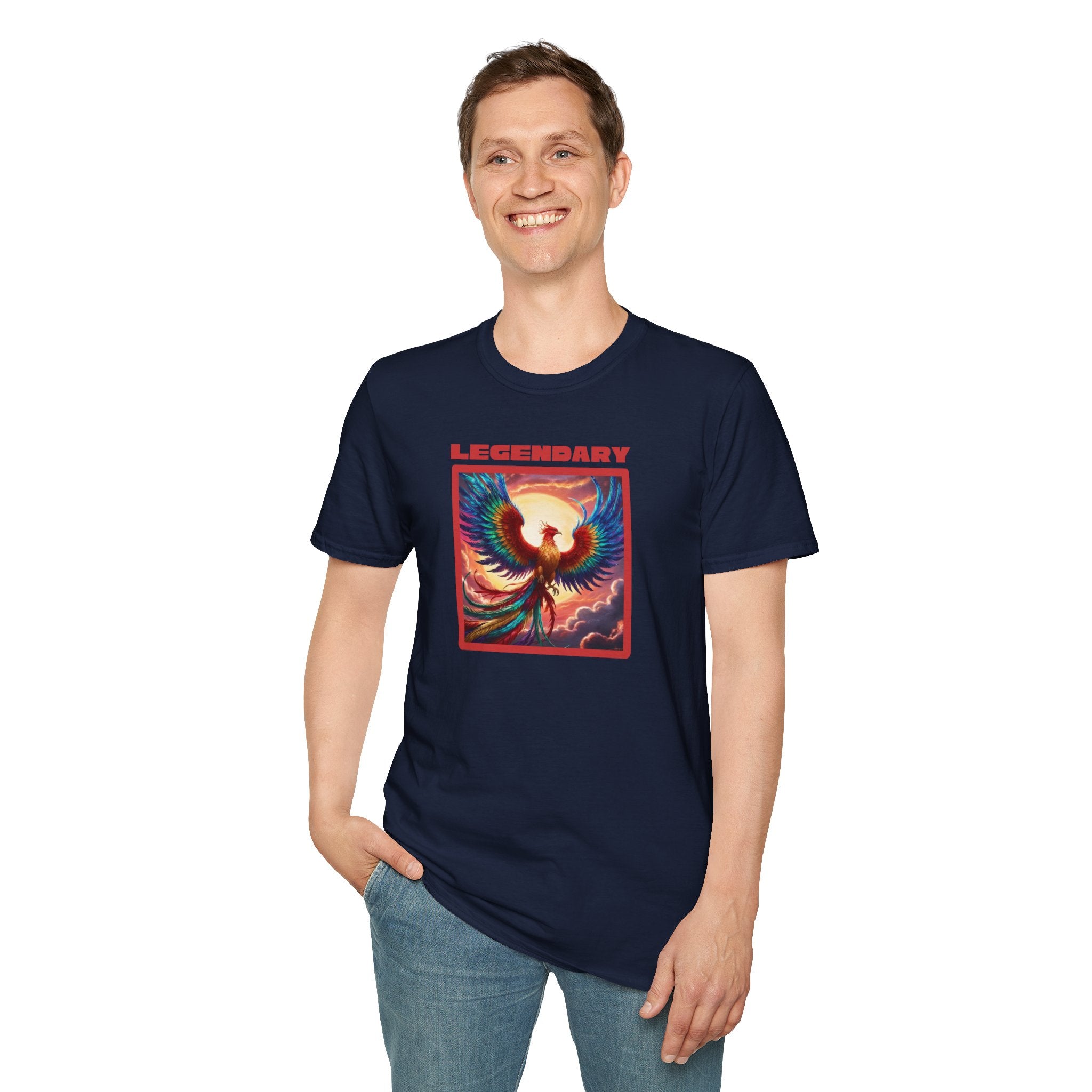 Phoenix Graphic Tee: Legendary Bird, Soft Cotton Shirt, Phoenix Rising Gift