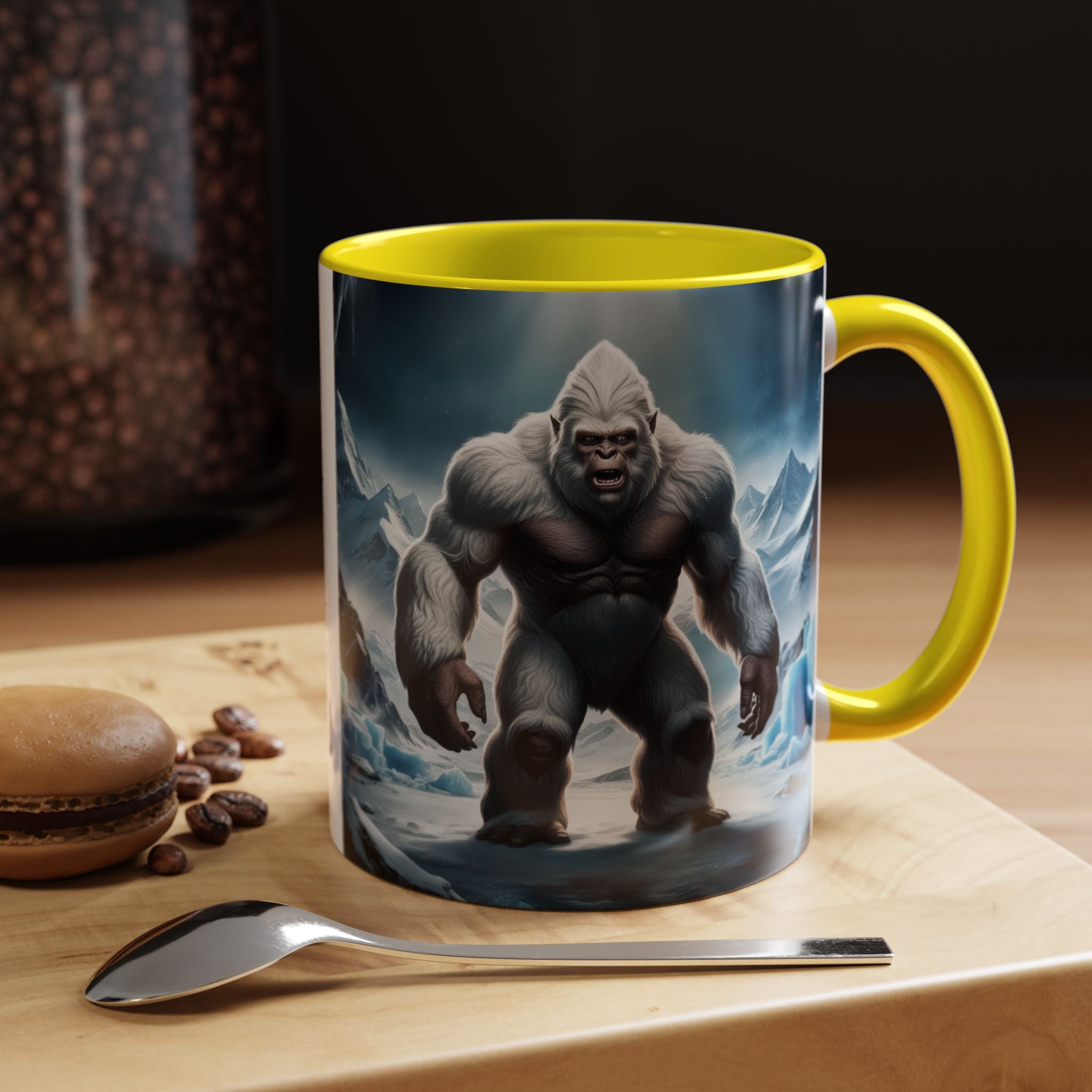Yeti Coffee Mug: Abominable Snowman, Sasquatch Camping Gift, Himalayan Mountain Cryptid