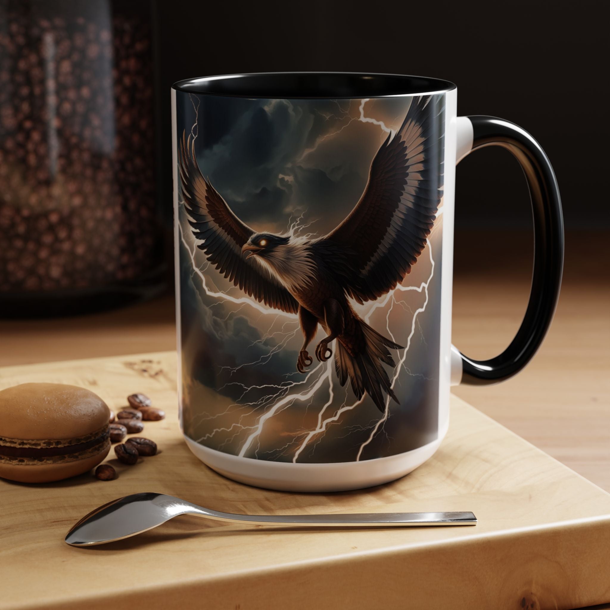Thunderbird Coffee Cup: Legendary Creature, Spirit Animal, Cryptid Mugs for Men