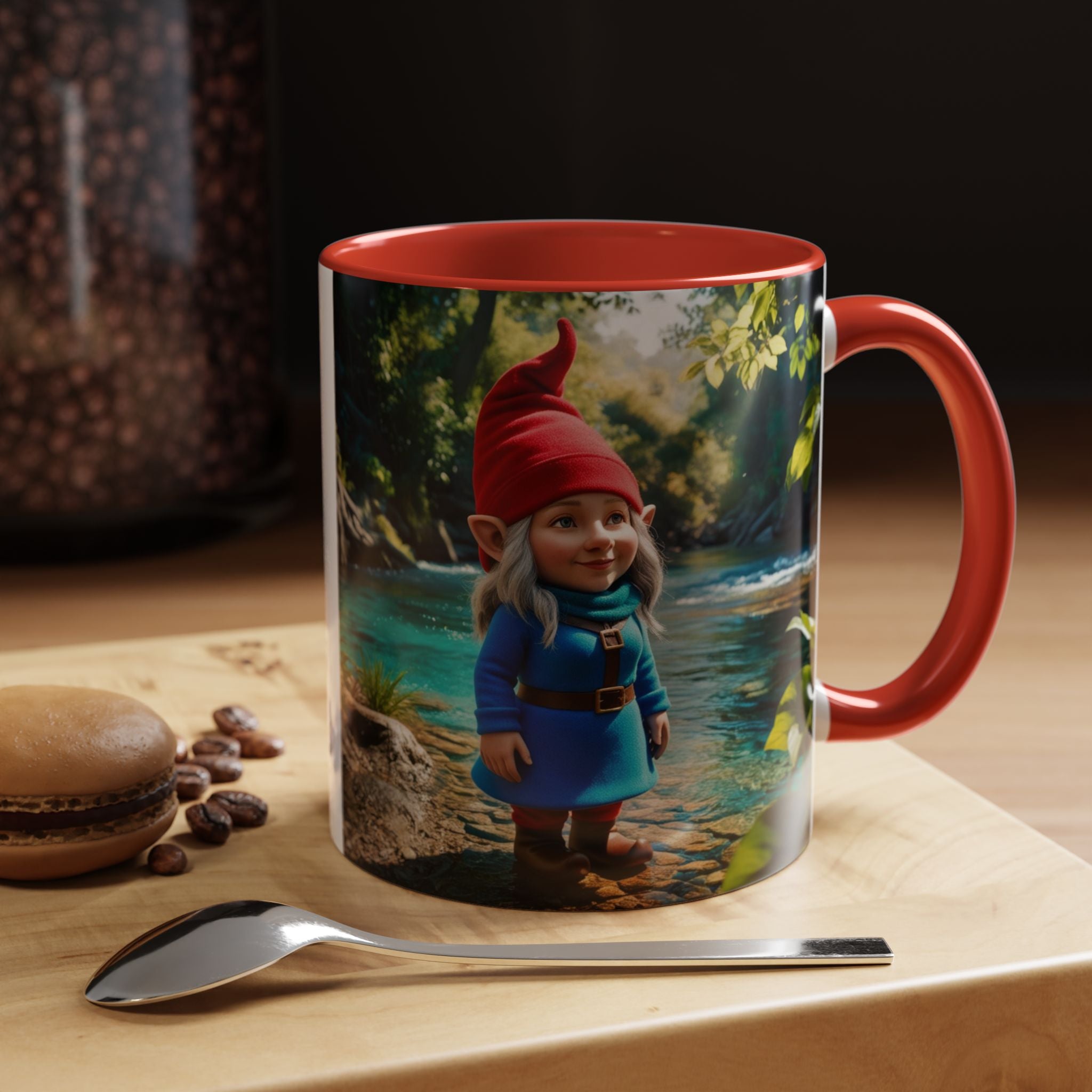 Gnome Mug: Scandinavian Nisse, Nordic Folklore Gift, Mythical Creature Coffee Cup