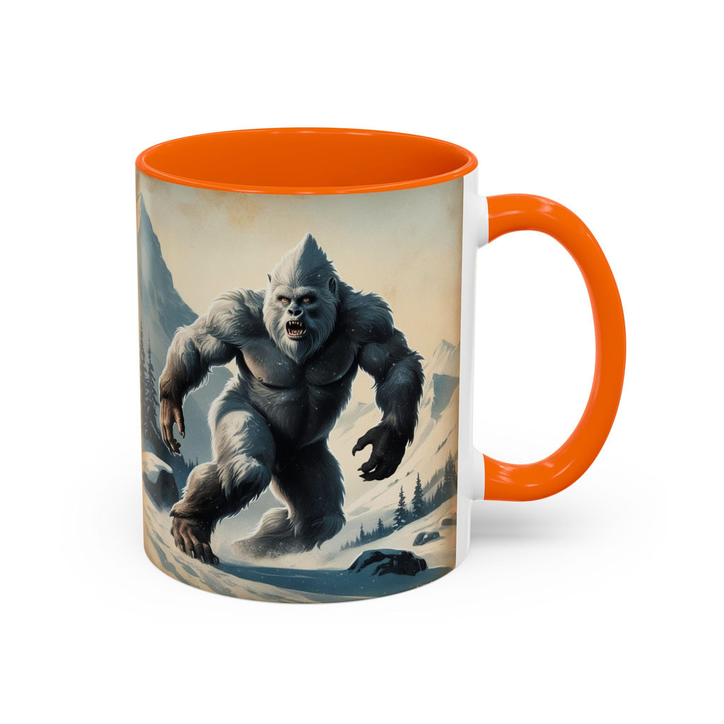 Abominable Snowman Ceramic Mug: Yeti Coffee Cup, Himalayan Mountain Cryptid, Bigfoot Camping Gift