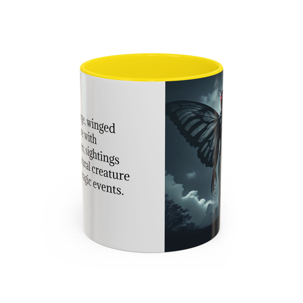 Mothman Coffee Mug: Supernatural Cryptid, Legendary Monster, Mugs for Men (Moon)