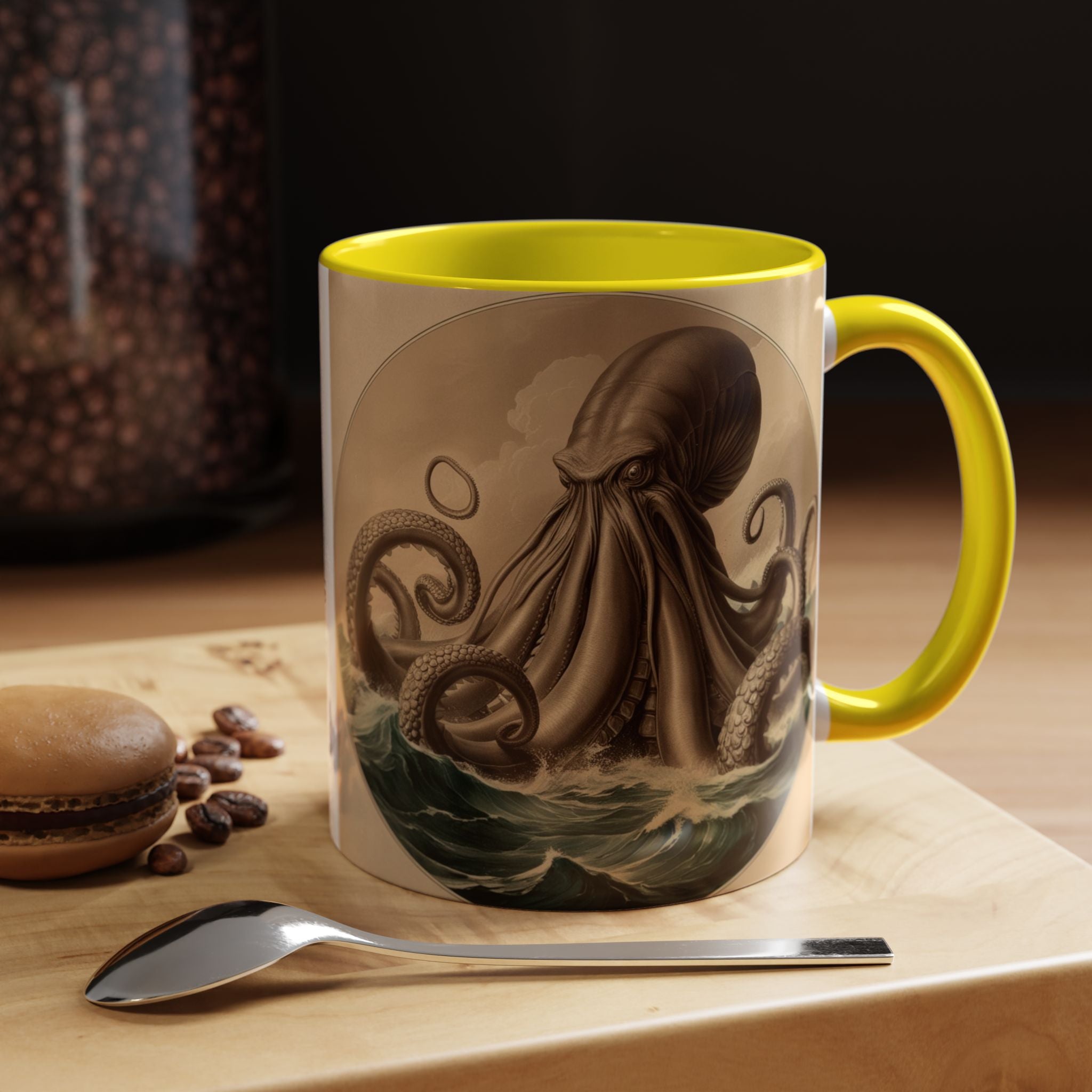 Kraken Coffee Cup: Giant Squid Coffee Mug, Mugs for Men, Mythical Creature