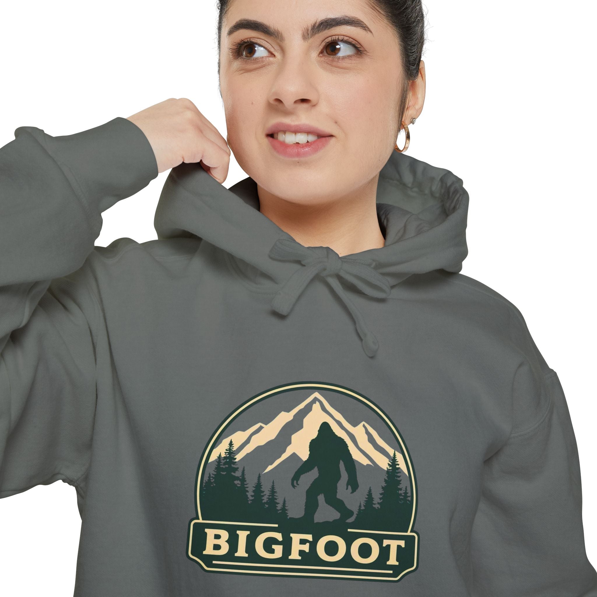 Sasquatch Hoodie - Comfort Colors® | Bigfoot Sweatshirt, Hiking Gift for Nature Lovers, Cozy Unisex Pullover