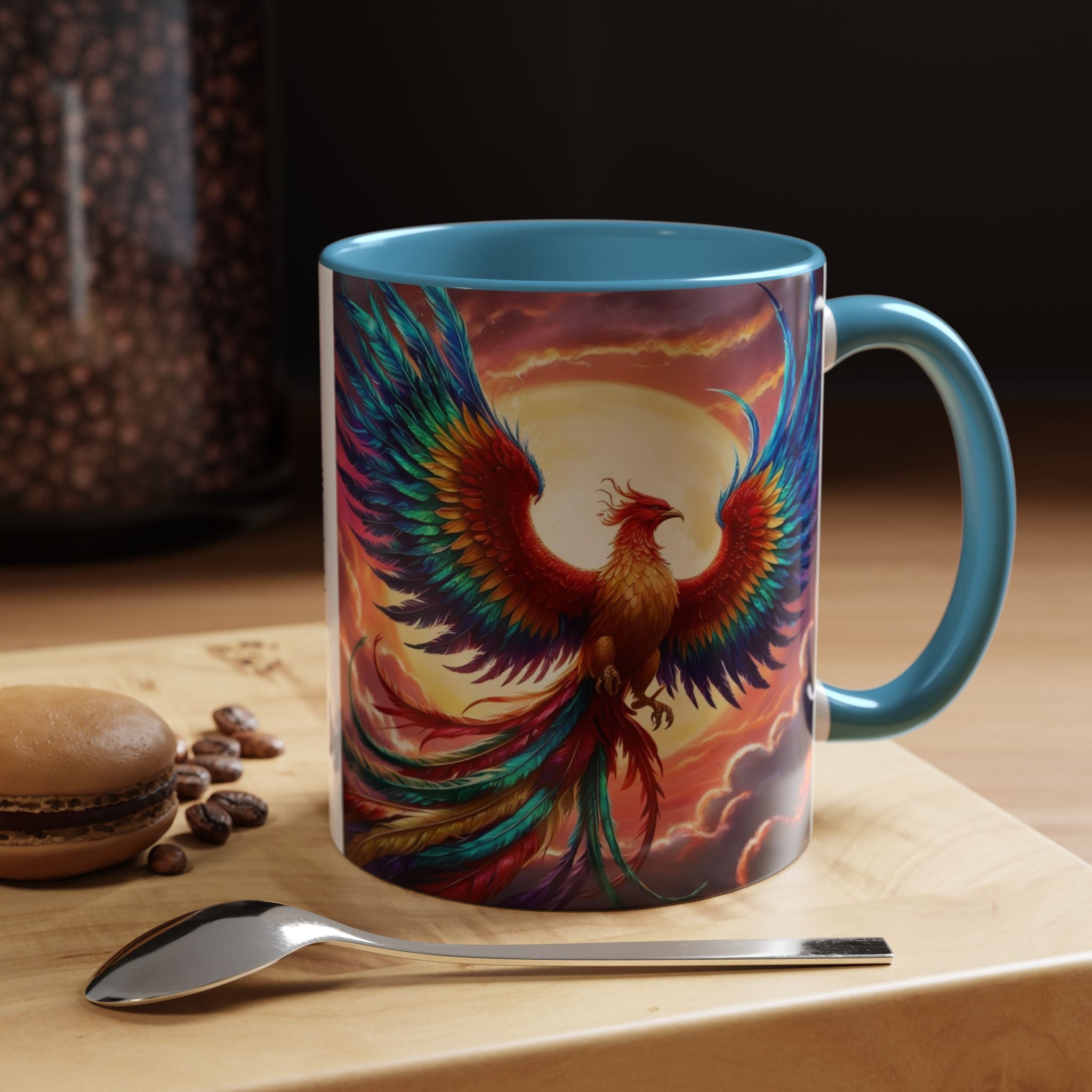 Phoenix Bird Coffee Cup: Mythical Creature, Firebird Coffee Mug, Rise from the Ashes
