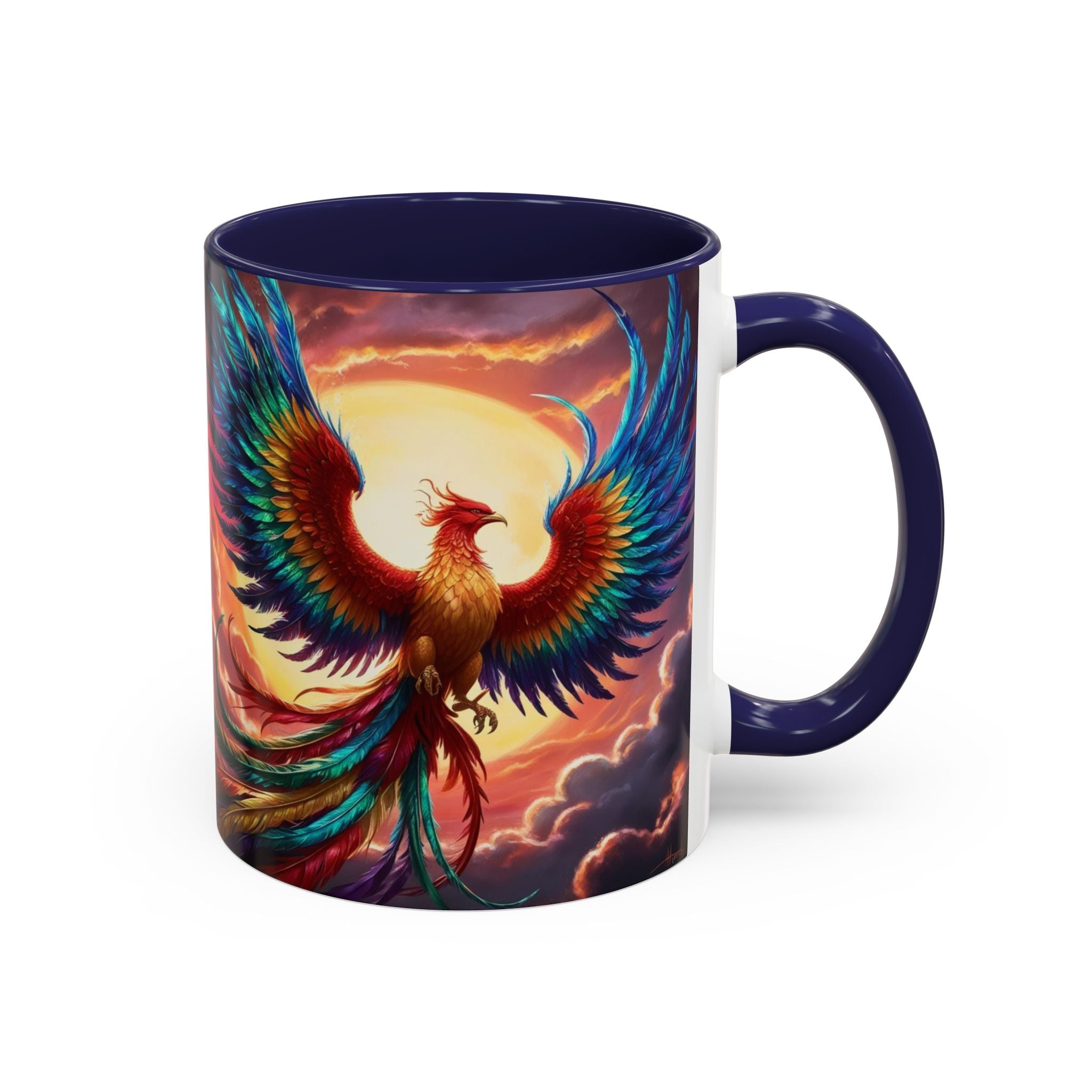 Phoenix Bird Coffee Cup: Mythical Creature, Firebird Coffee Mug, Rise from the Ashes