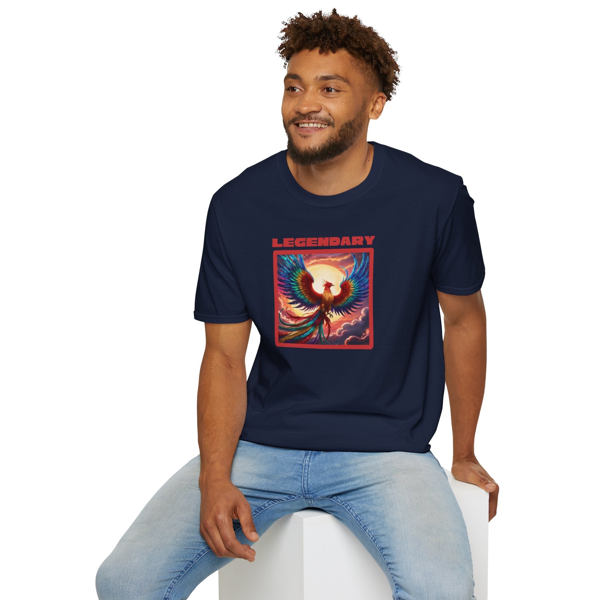 Phoenix Graphic Tee: Legendary Bird, Soft Cotton Shirt, Phoenix Rising Gift
