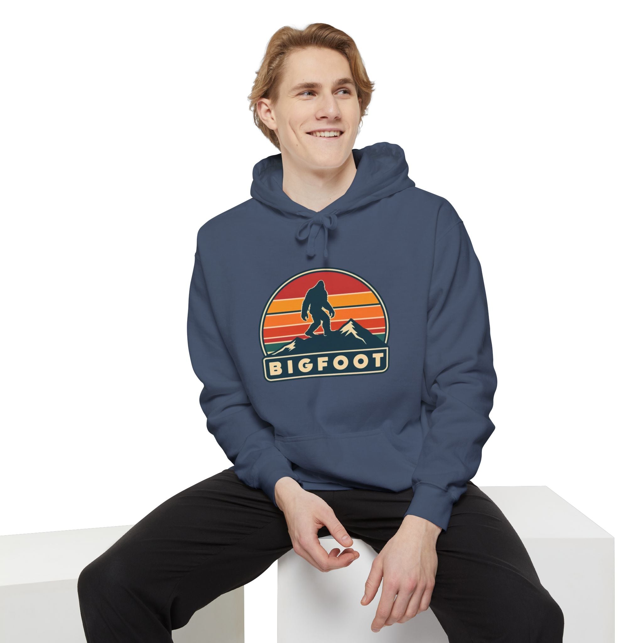 Bigfoot Hoodie Comfort Colors® | Sasquatch Sweatshirt, Cozy Unisex Pullover, Wilderness Adventure Apparel,
