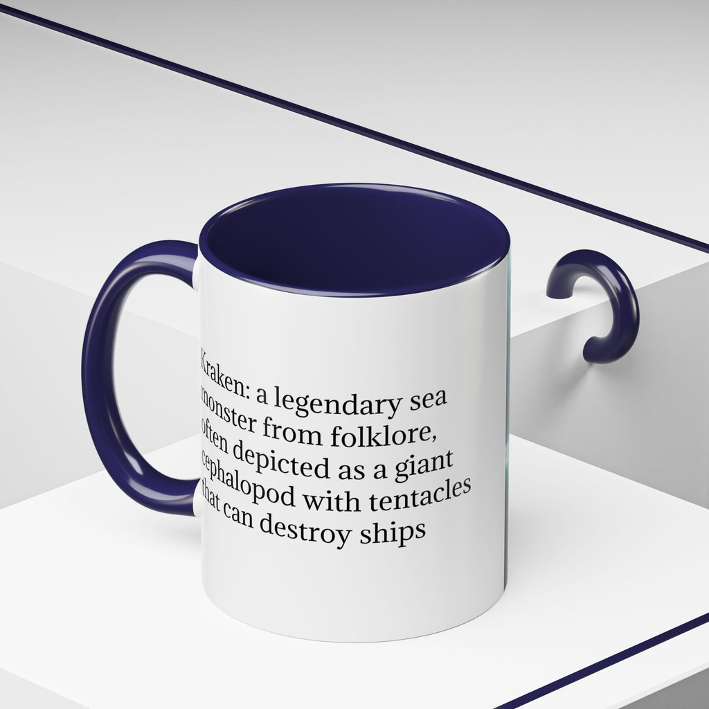 Kraken Coffee Mug: Giant Squid Coffee Cup, Legendary Monster, Nautical Gift