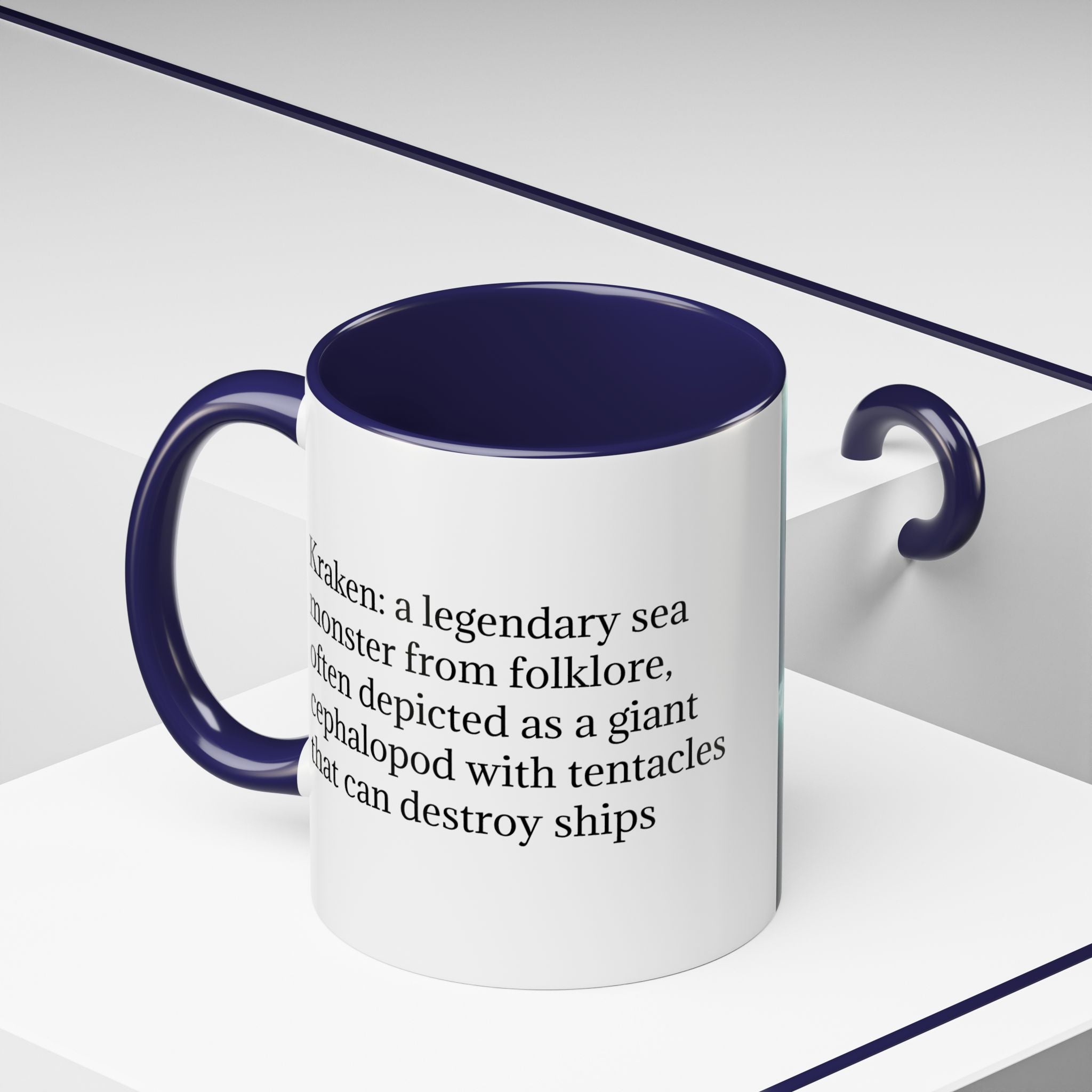 Kraken Coffee Mug: Giant Squid Coffee Cup, Legendary Monster, Nautical Gift