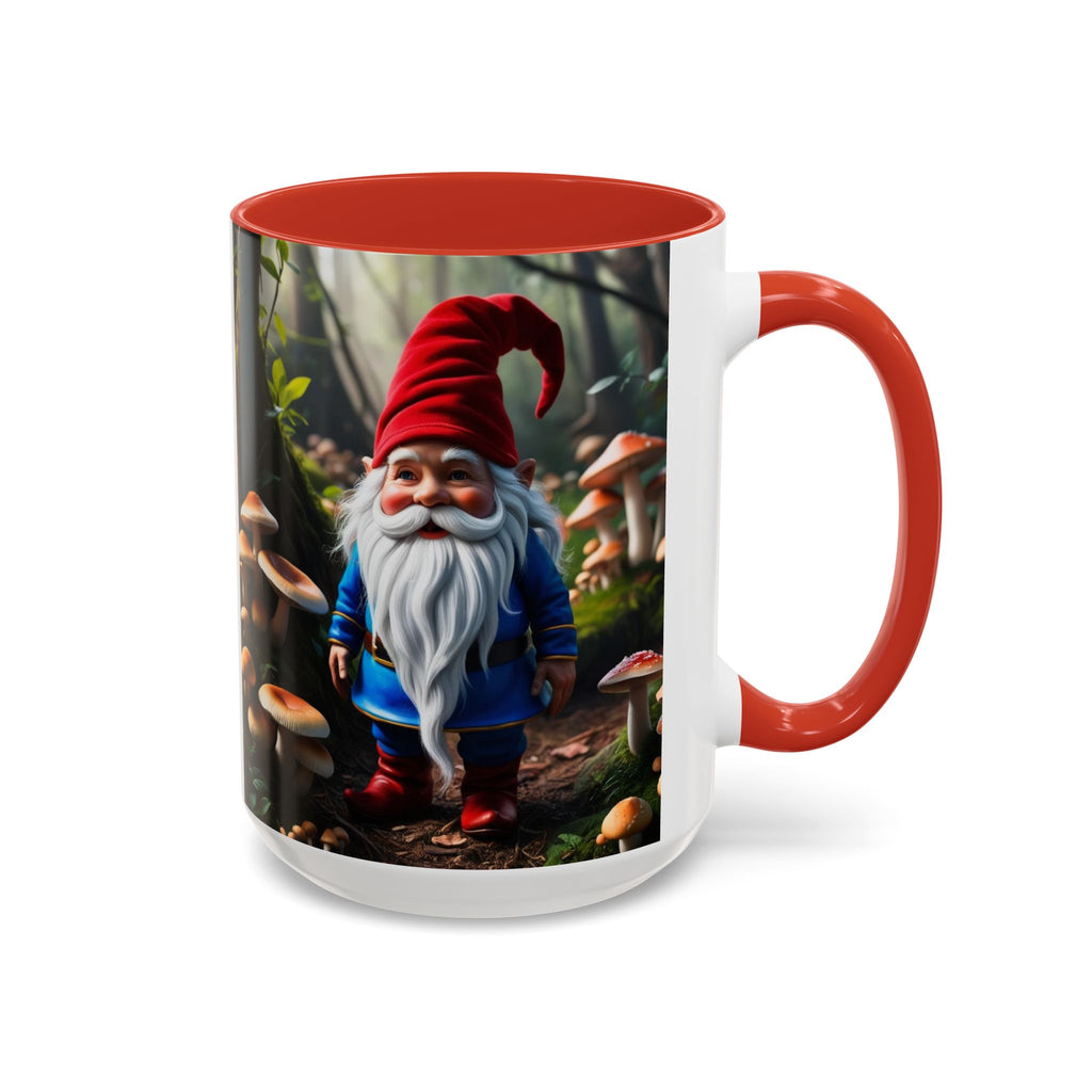 Gnome Coffee Mug: Nordic Folklore Gift, Scandinavian Nisse, Enchanted Mushroom Garden
