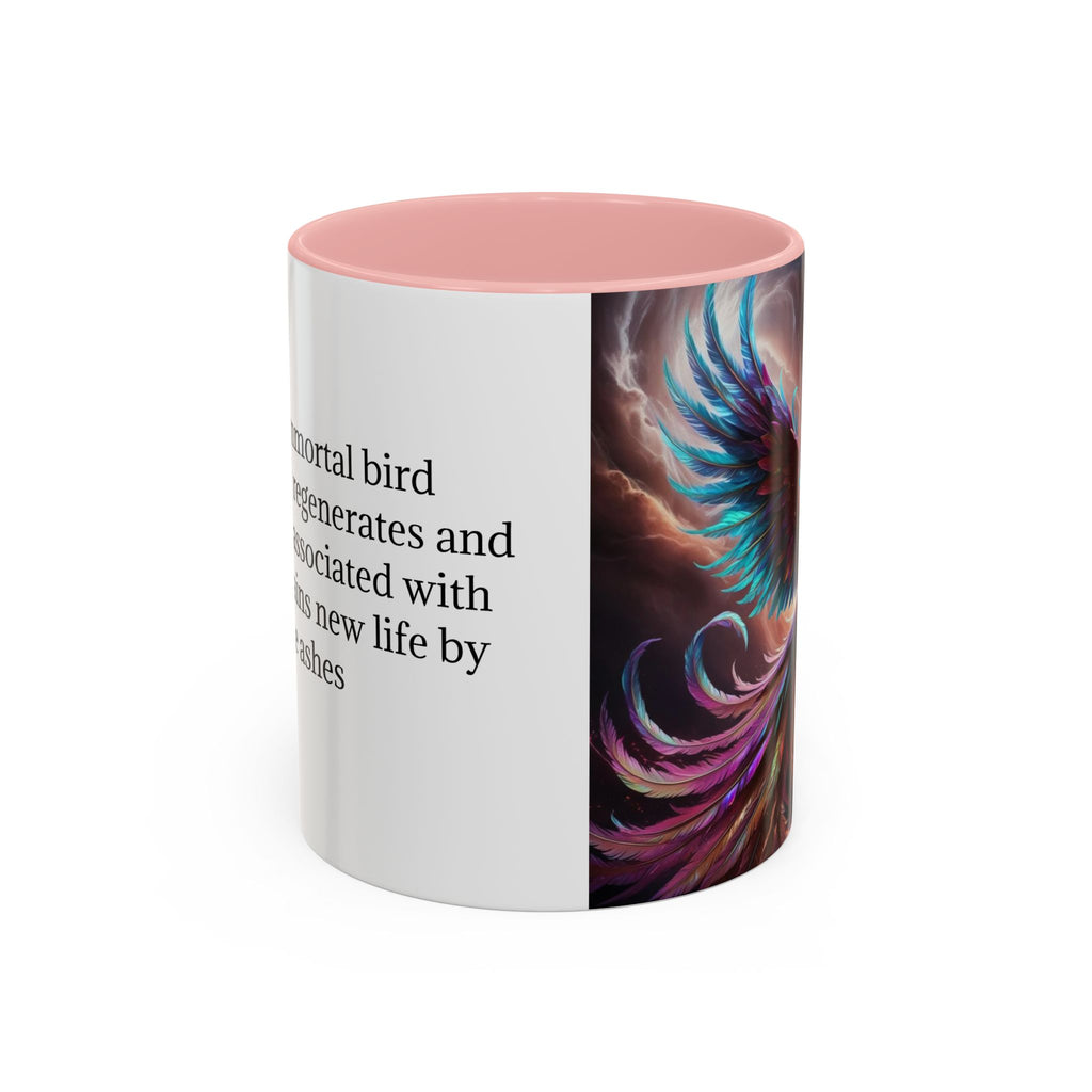 Phoenix Coffee Mug: Legendary Creature, Firebird Cryptid Coffee Cup, Renewal Rebirth