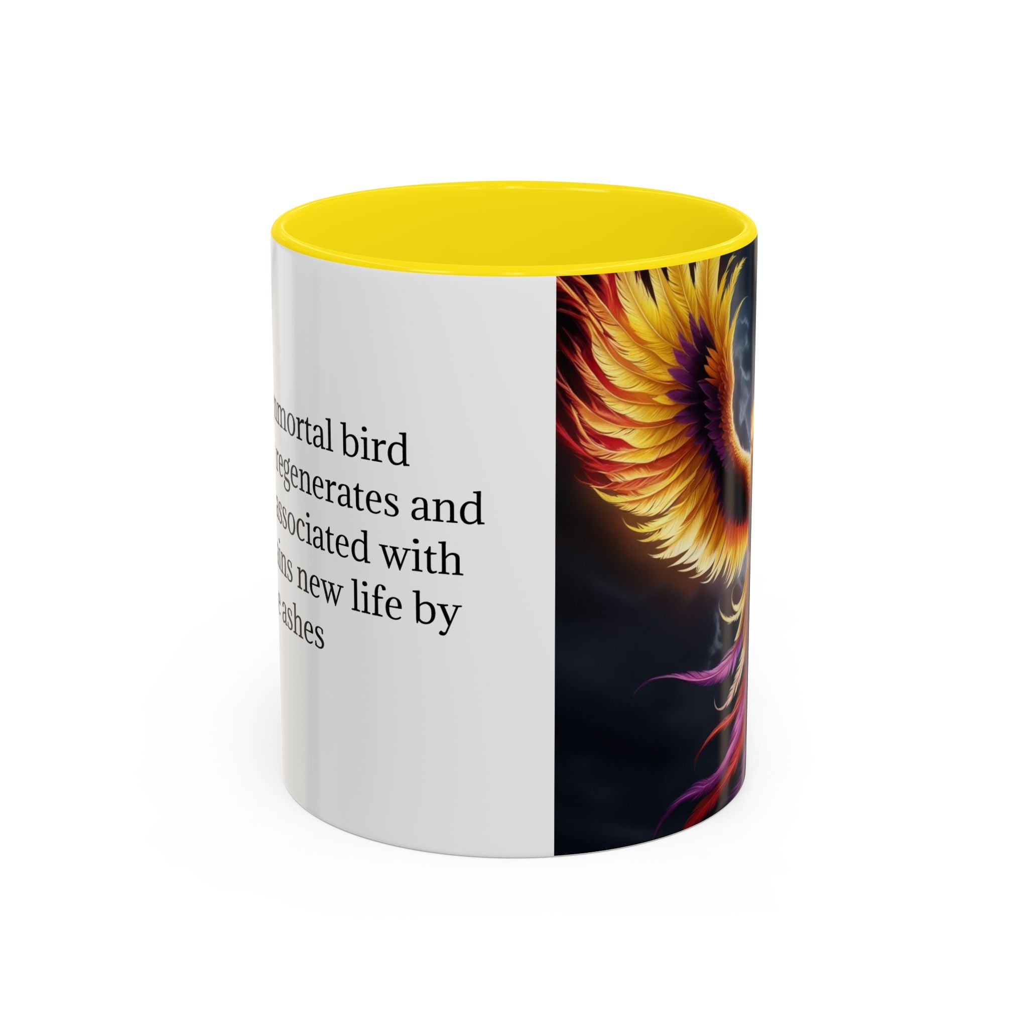 Phoenix Coffee Mug: Mythical Firebird Ceramic Cup, Fantasy Mug, Legendary Creature