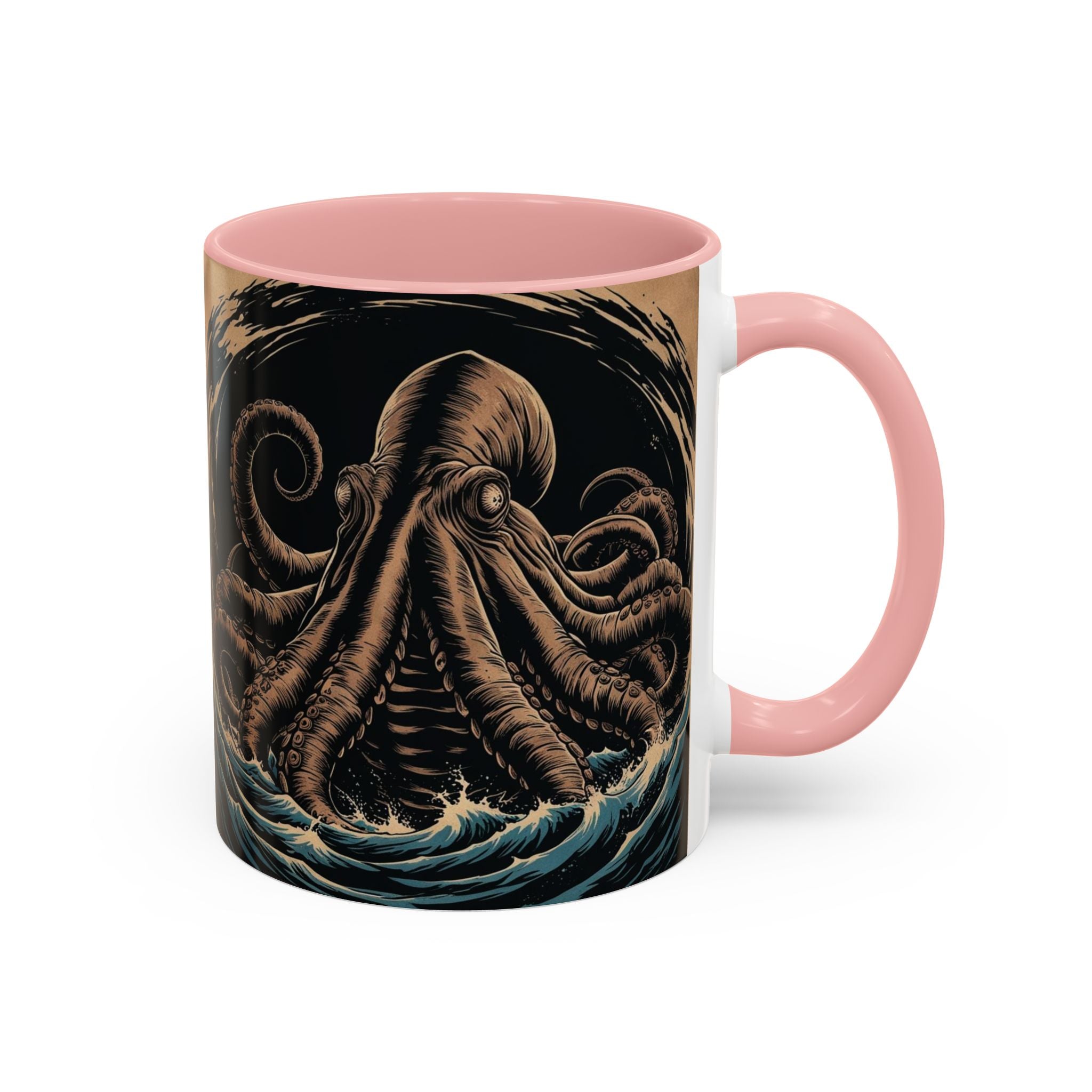 Kraken Coffee Mug: Giant Squid Coffee Cup, Sea Creature, Mugs for Men