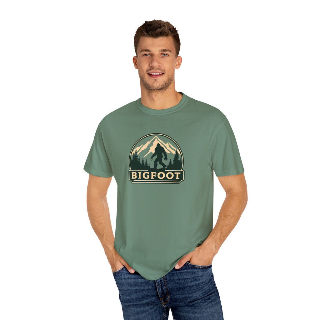 Sasquatch Camping TShirt | Bigfoot Graphic Tee, Comfort Colors®, Retro Hiking Shirt