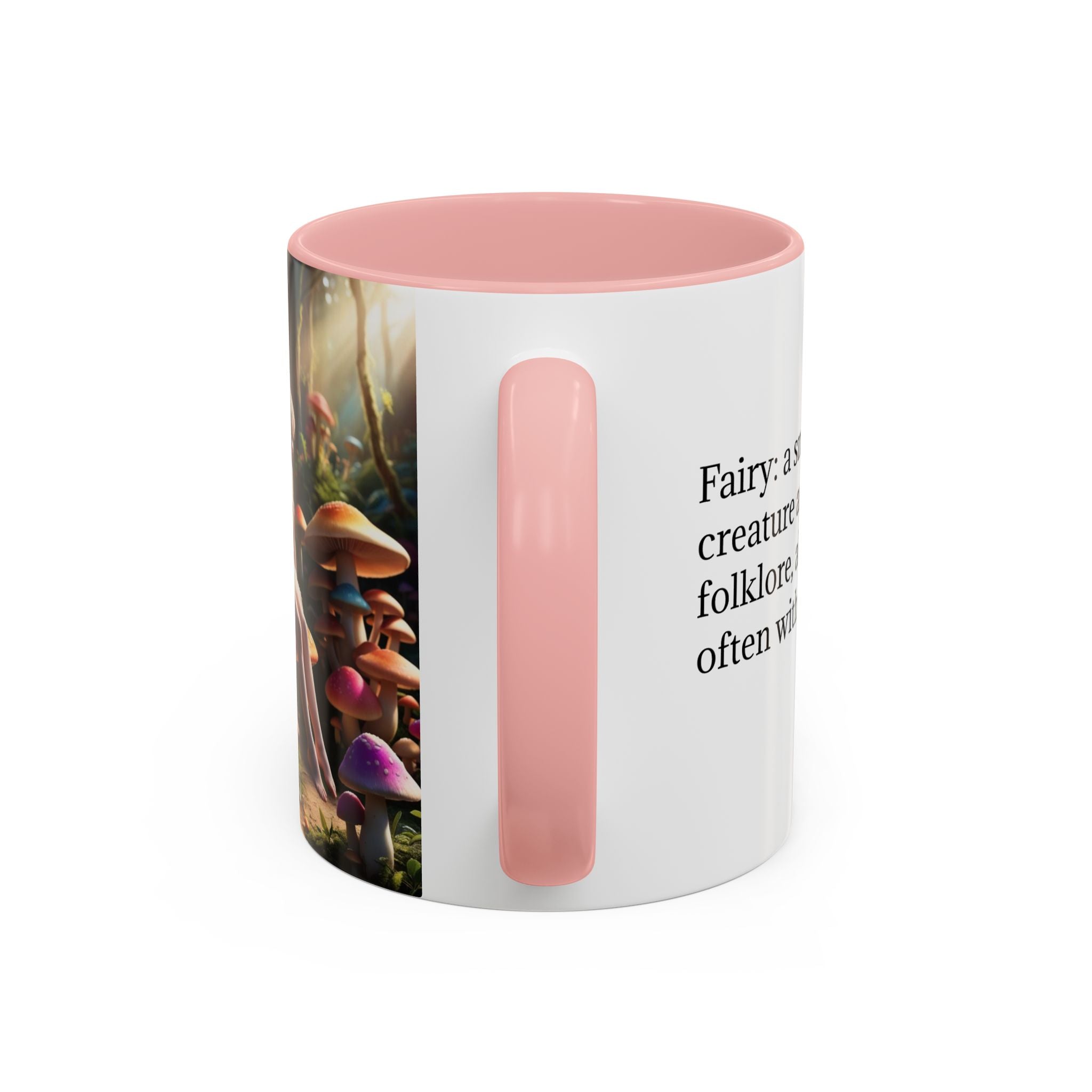 Fairy Garden Mug: Ceramic Toadstool Coffee Cup, Enchanted Forest Fantasy Gift