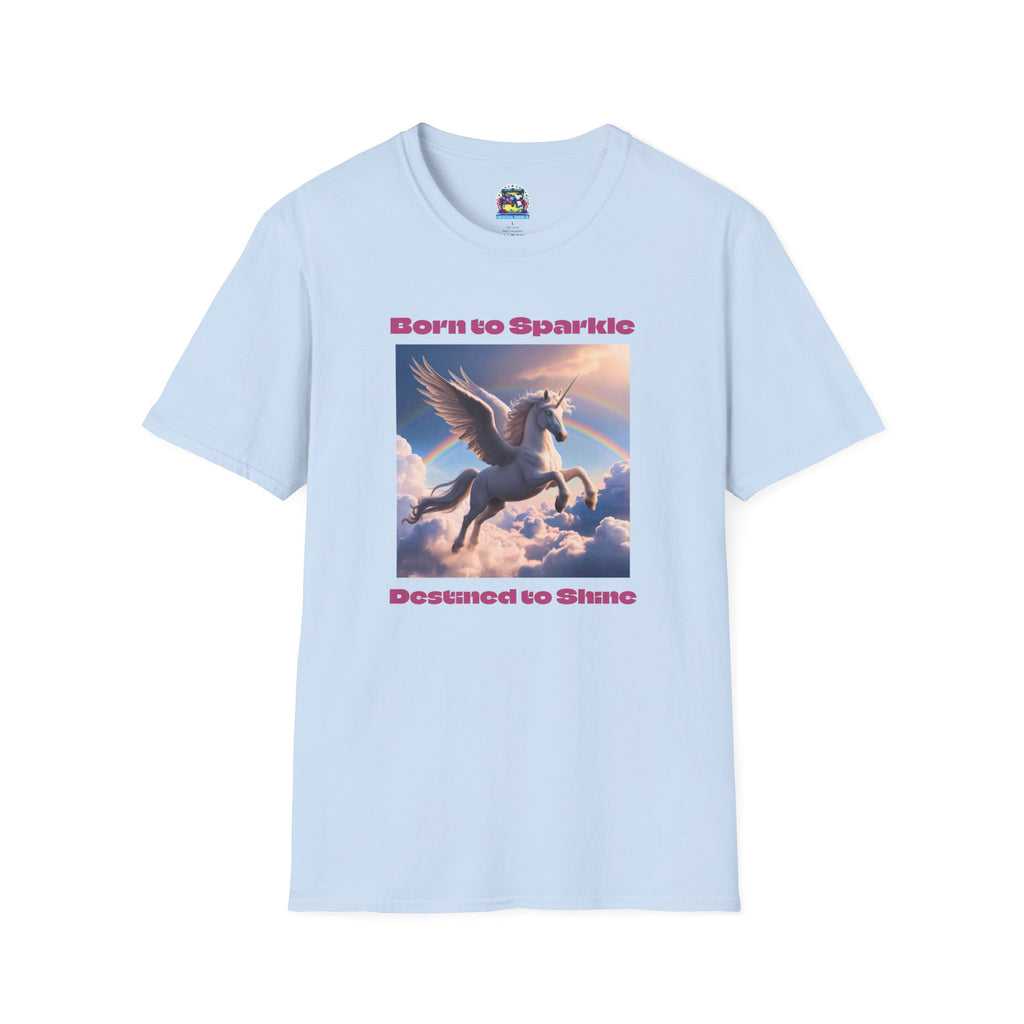 Unicorn Shirt: Legendary Alicorn Graphic Tee, Born to Sparkle, Mythical Creature