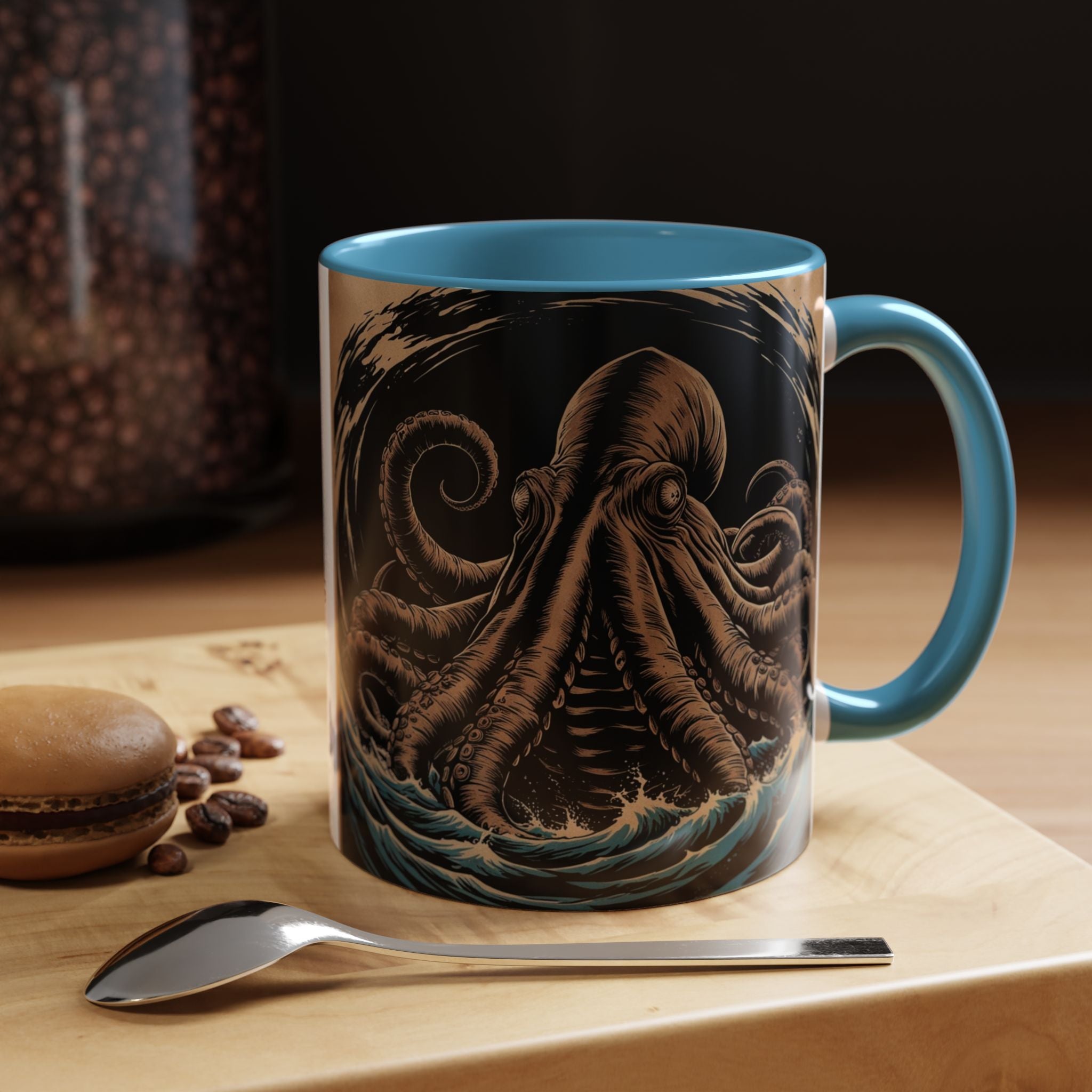 Kraken Coffee Mug: Giant Squid Coffee Cup, Sea Creature, Mugs for Men