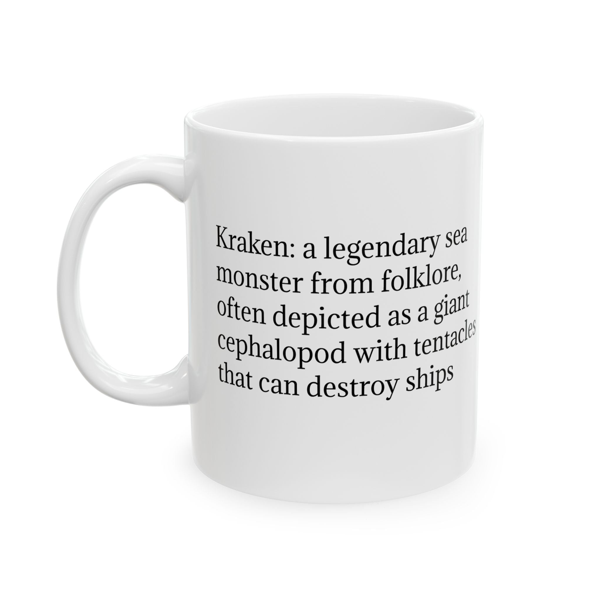 Customizable Kraken Coffee Mug: Mythical Creature, Octopus Coffee Cup, Sea Monster Gift