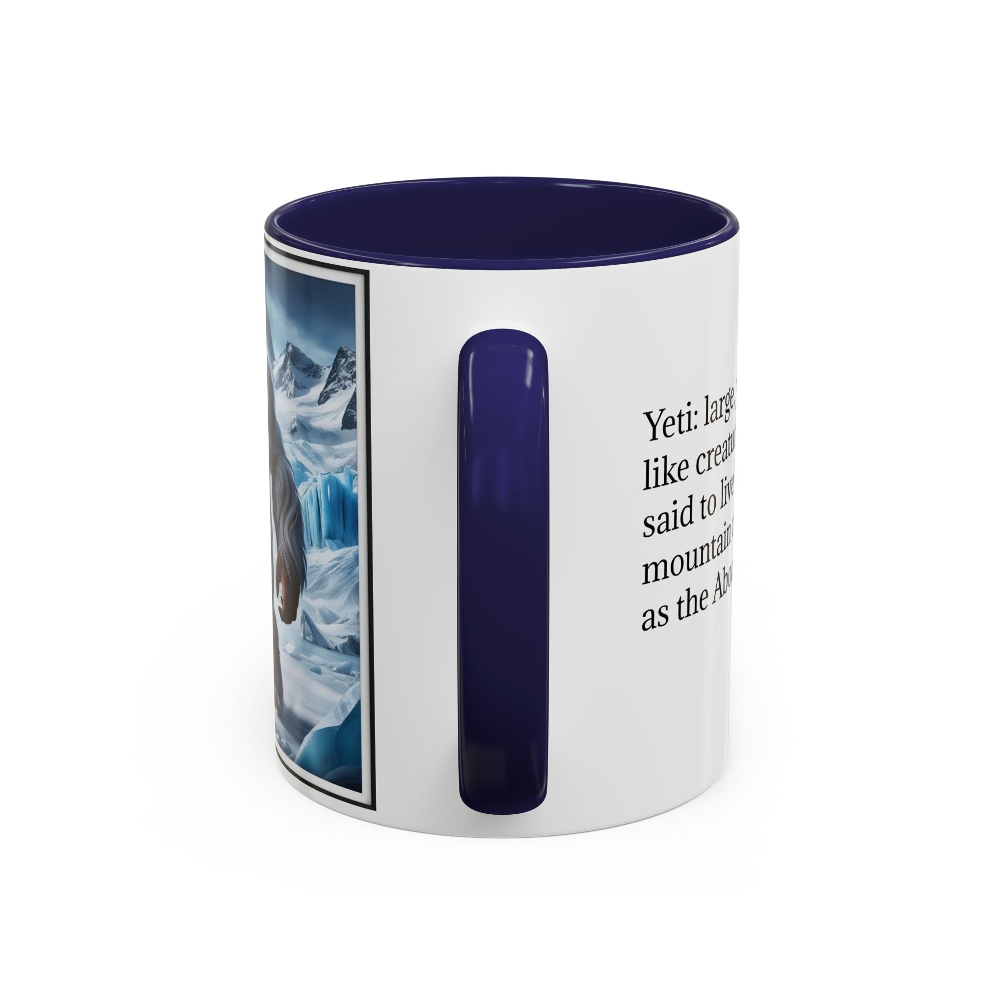 Yeti Coffee Mug: Abominable Snowman, Himalayan Mountain Cryptid, Bigfoot Camping Gift