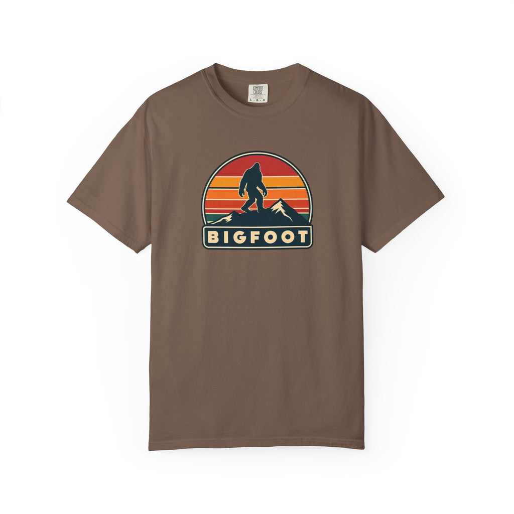 Bigfoot Shirt Comfort Colors® | Sasquatch Camping TShirt, Retro Graphic Tee, Cryptid Outdoor Clothing