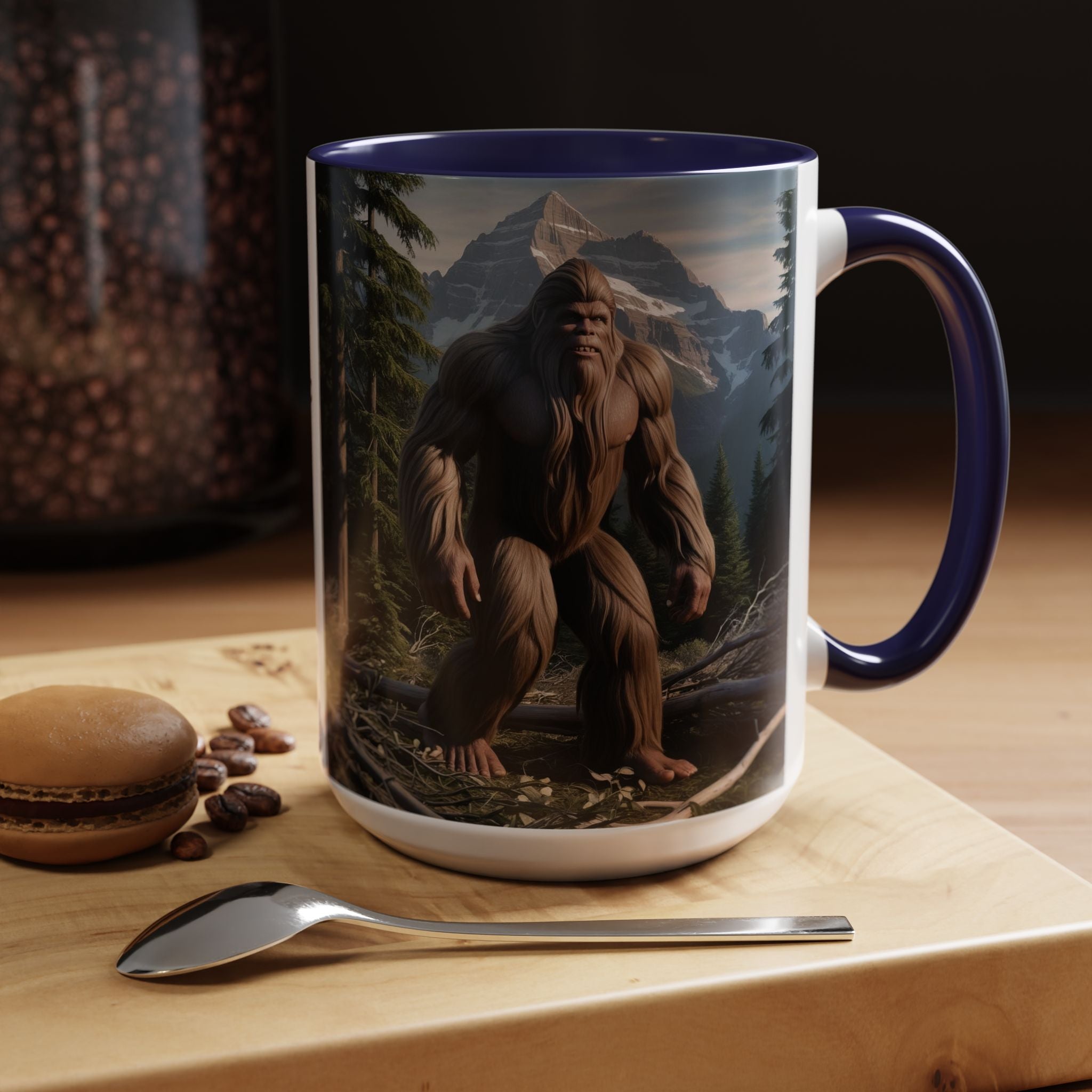 Bigfoot Mug: Sasquatch Coffee Cup, Mythical Creature, Camping Mugs for Men, Cryptozoology