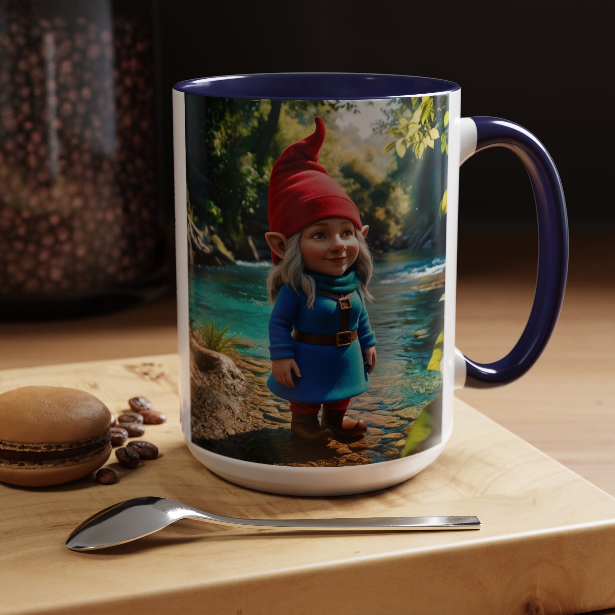 Gnome Mug: Scandinavian Nisse, Nordic Folklore Gift, Mythical Creature Coffee Cup