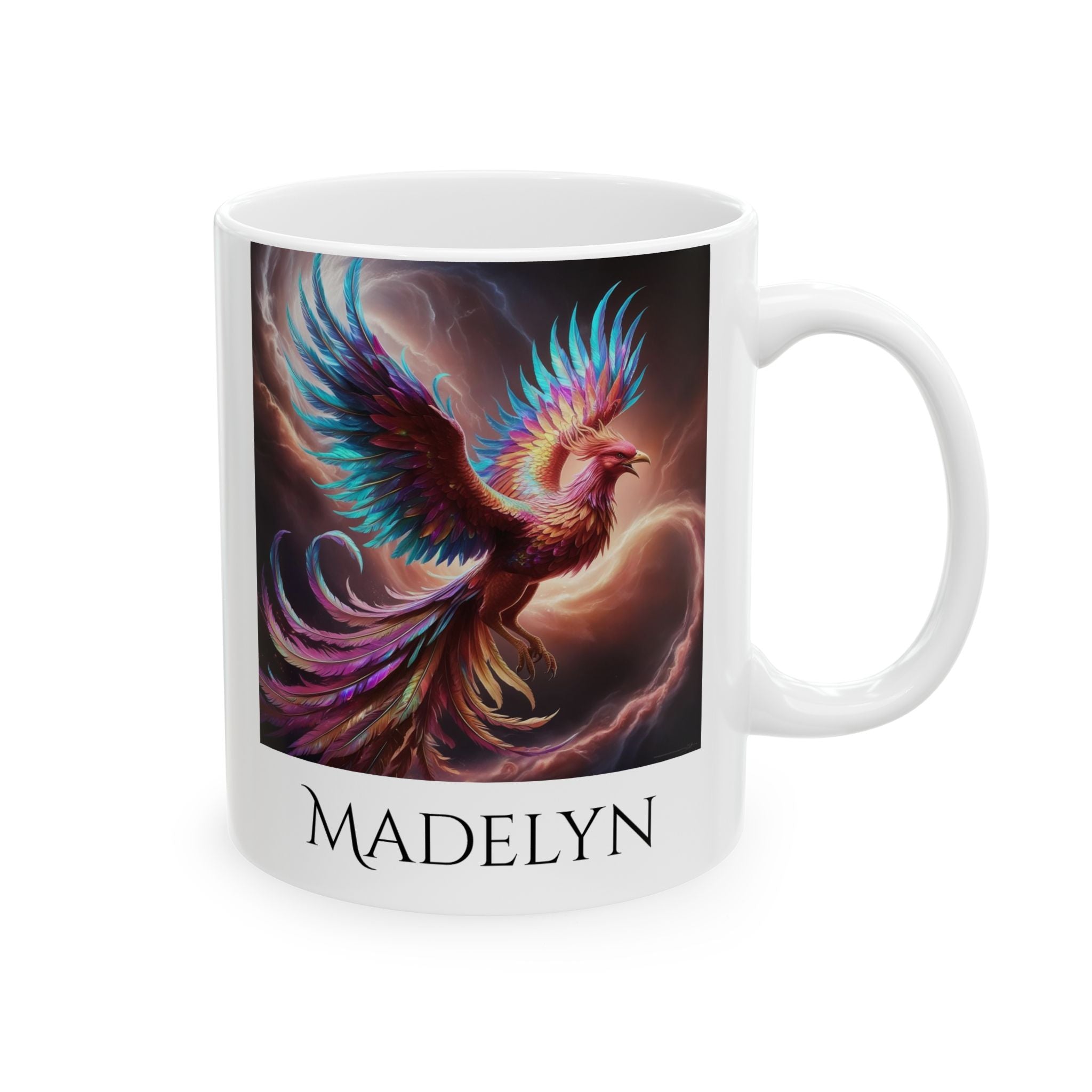 Personalized Phoenix Coffee Mug: Rise from the Ashes, Mythical Creature