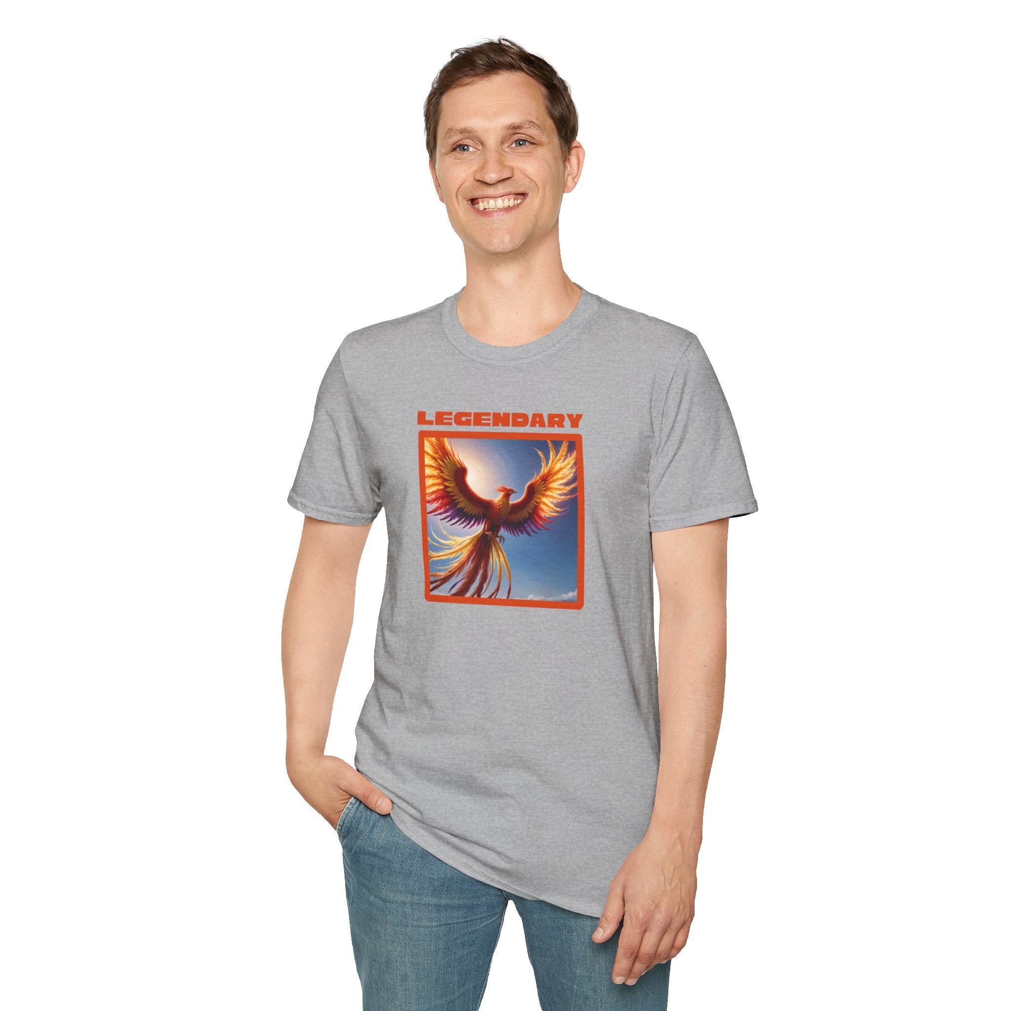 Phoenix Shirt: Legendary Bird Graphic Tee, Phoenix Rising, Mythical Creature Tshirt
