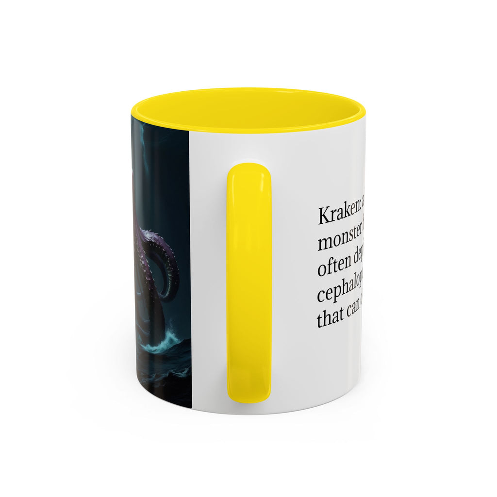 Kraken Coffee Cup: Giant Squid Coffee Mug, Mythical Creature, Octopus Gift