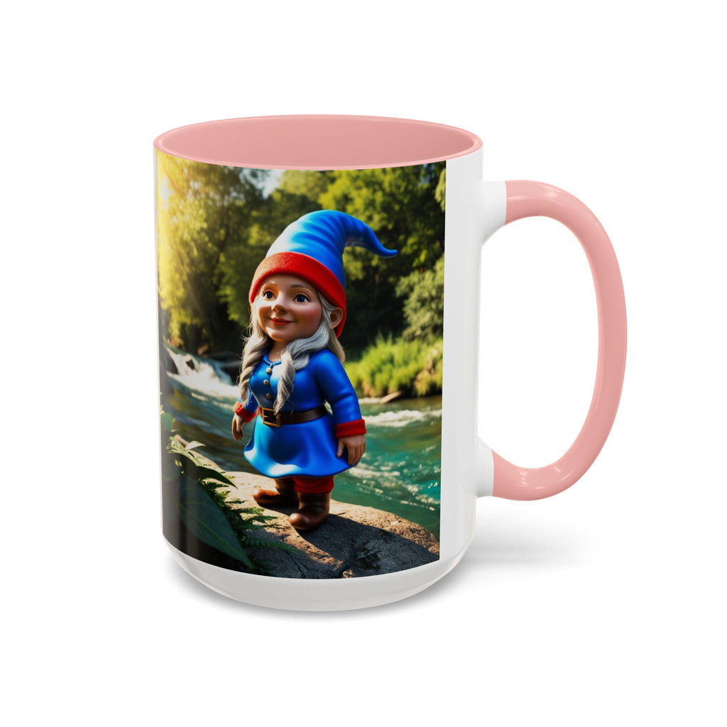 Gnome Coffee Mug:  Scandinavian Nisse, Nordic Folklore Gift, Enchanted Mushroom Garden