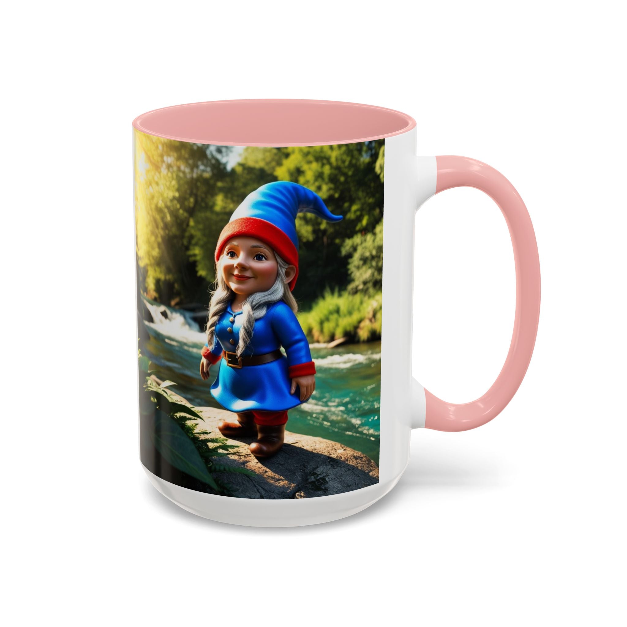Gnome Coffee Mug:  Scandinavian Nisse, Nordic Folklore Gift, Enchanted Mushroom Garden